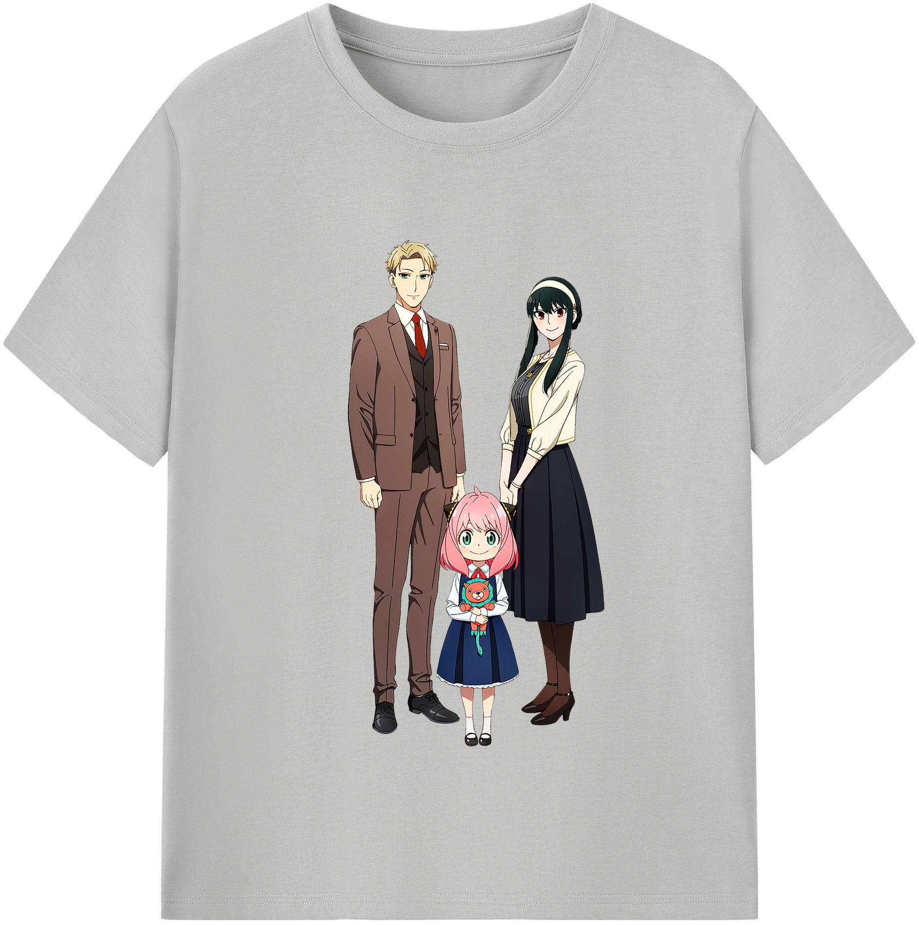 （画像用） SPY×FAMILY间谍家家酒 レディースカジュアルプリントTシャツ（綿100％）