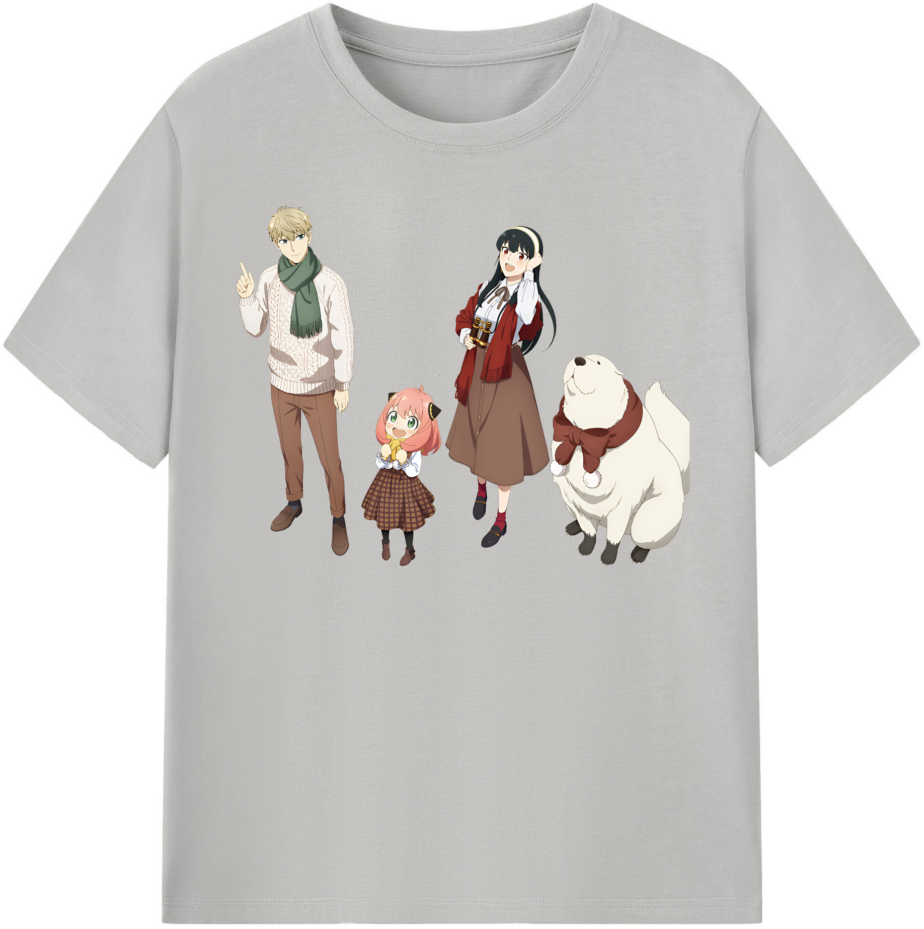 （画像用） SPY×FAMILY间谍家家酒 レディースカジュアルプリントTシャツ（綿100％）