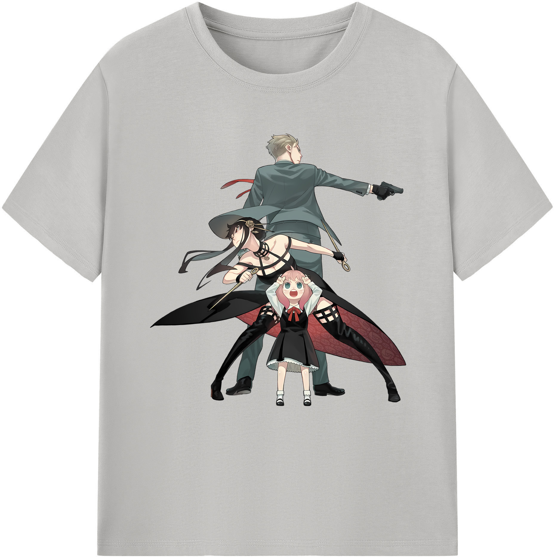 （画像用） SPY×FAMILY间谍家家酒 レディースカジュアルプリントTシャツ（綿100％）