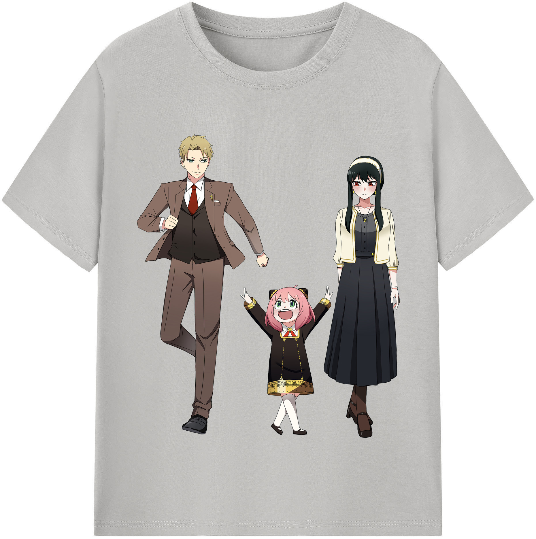 （画像用） SPY×FAMILY间谍家家酒 レディースカジュアルプリントTシャツ（綿100％）