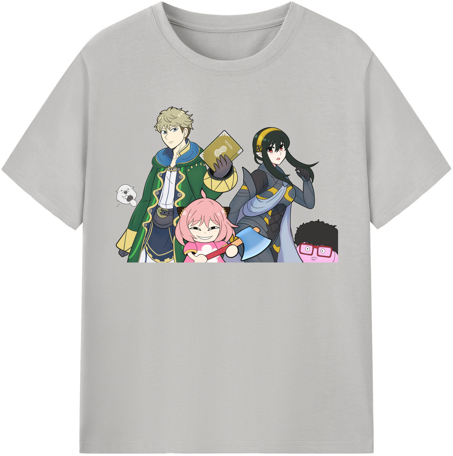（画像用） SPY×FAMILY间谍家家酒 レディースカジュアルプリントTシャツ（綿100％）