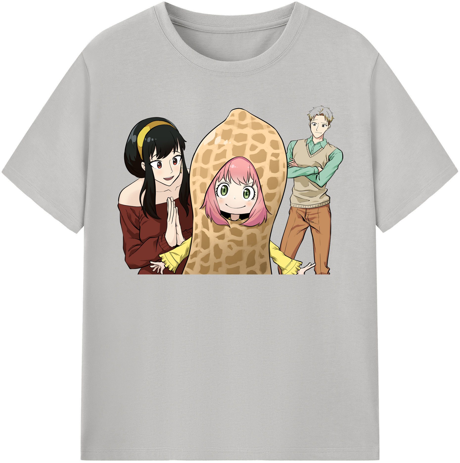 （画像用） SPY×FAMILY间谍家家酒 レディースカジュアルプリントTシャツ（綿100％）