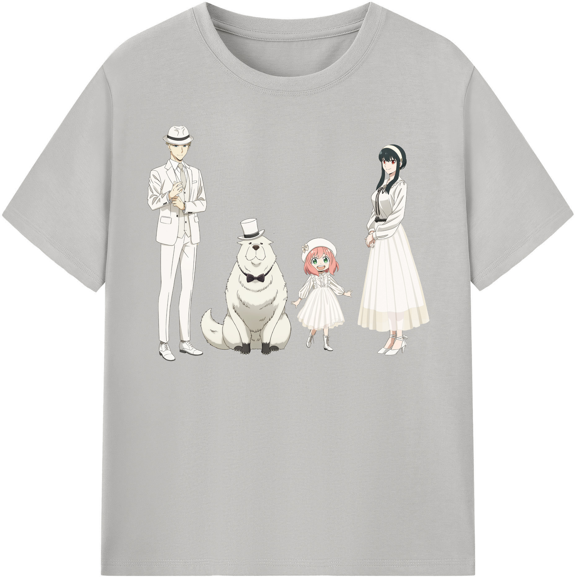 （画像用） SPY×FAMILY间谍家家酒 レディースカジュアルプリントTシャツ（綿100％）