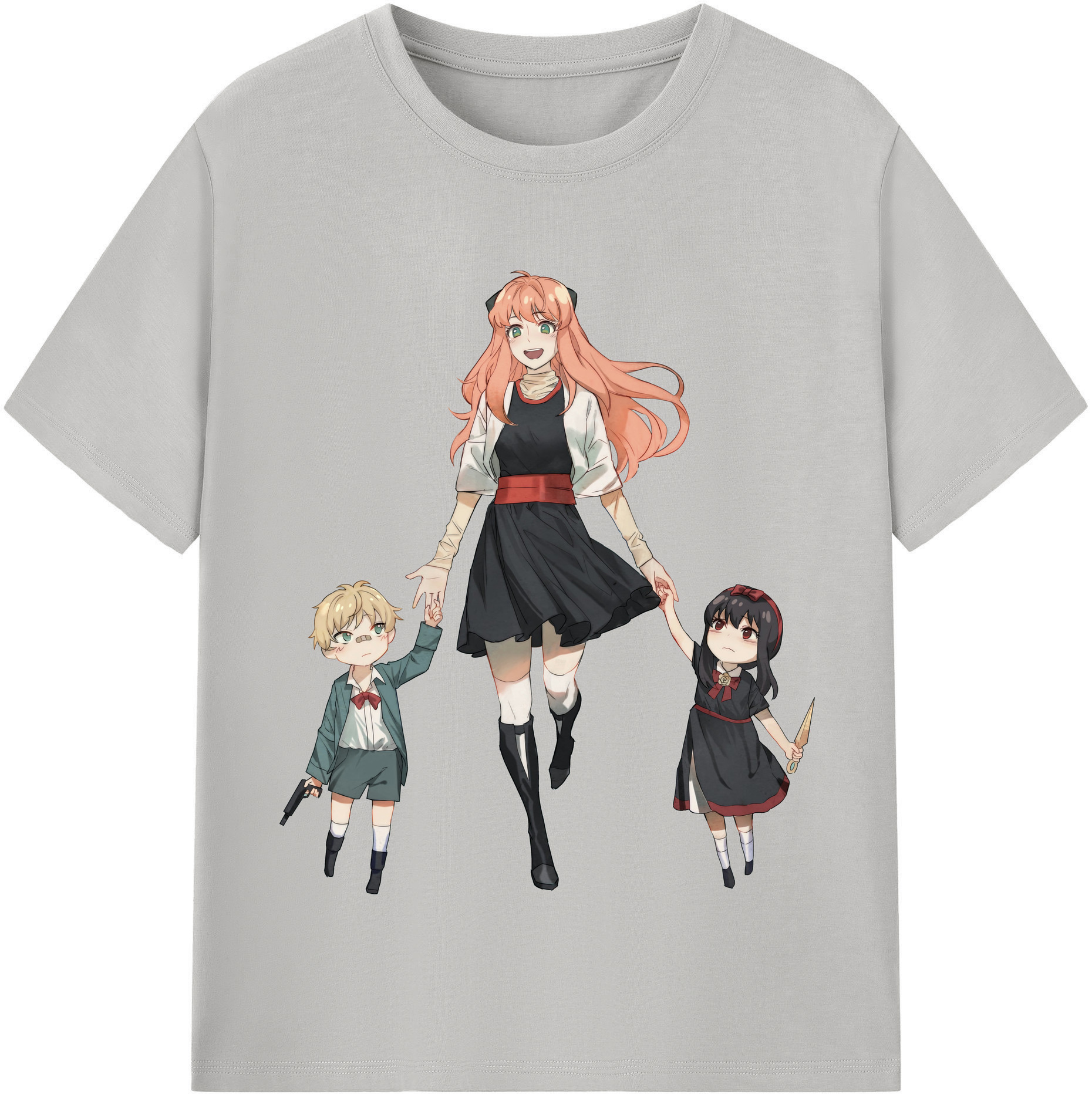 （画像用） SPY×FAMILY间谍家家酒 レディースカジュアルプリントTシャツ（綿100％）