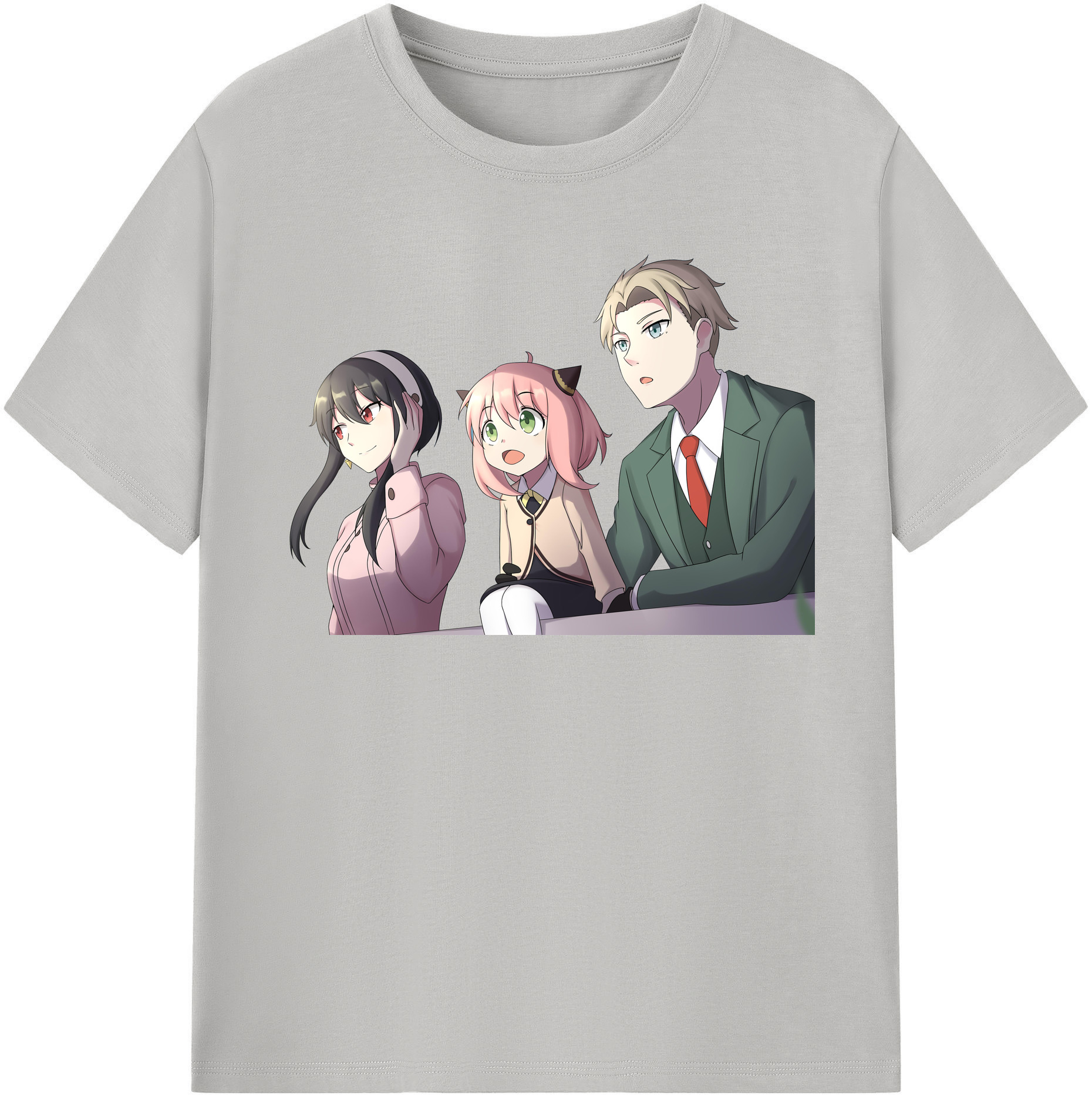 （画像用） SPY×FAMILY间谍家家酒 レディースカジュアルプリントTシャツ（綿100％）