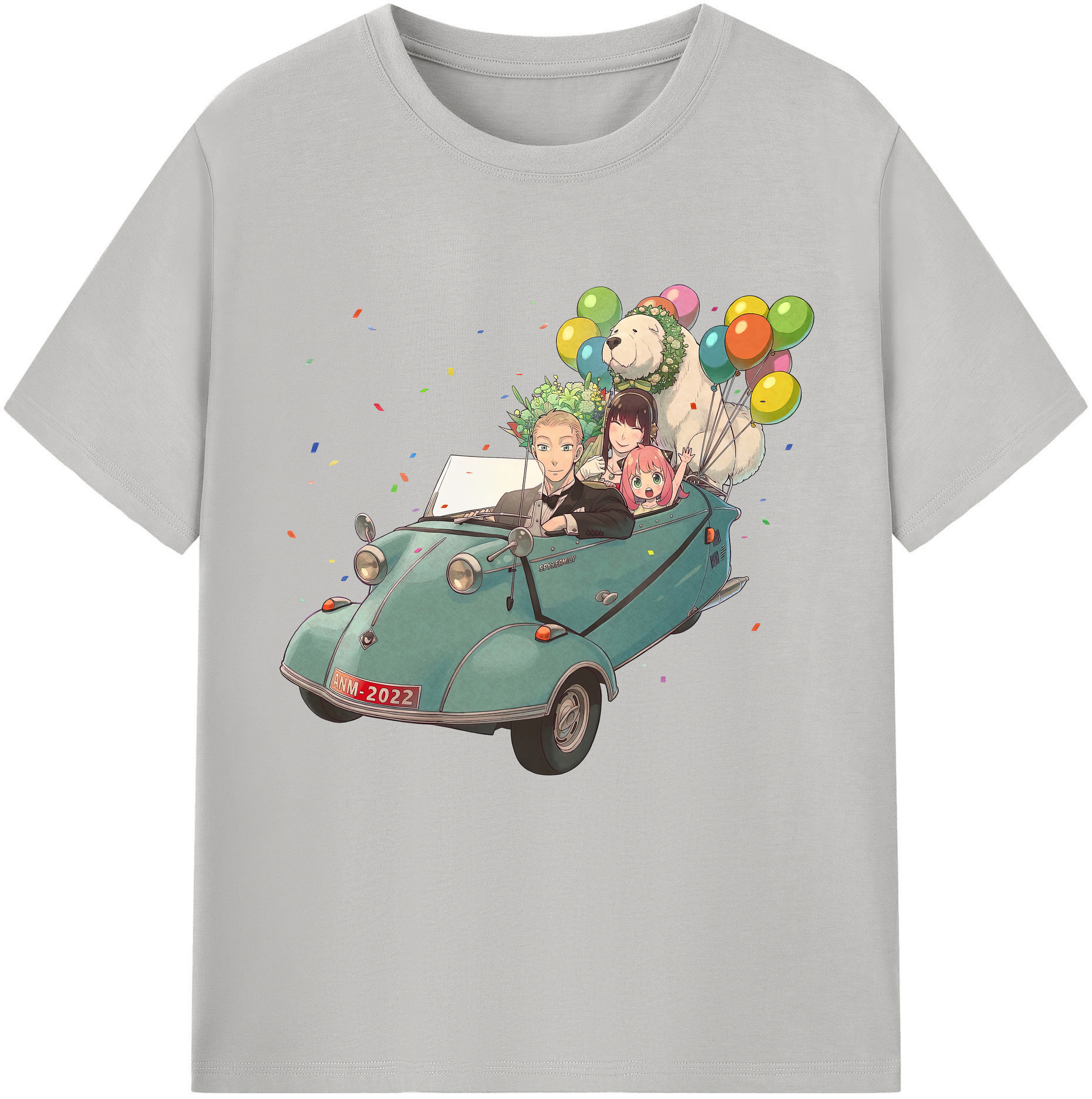 （画像用） SPY×FAMILY间谍家家酒 レディースカジュアルプリントTシャツ（綿100％）