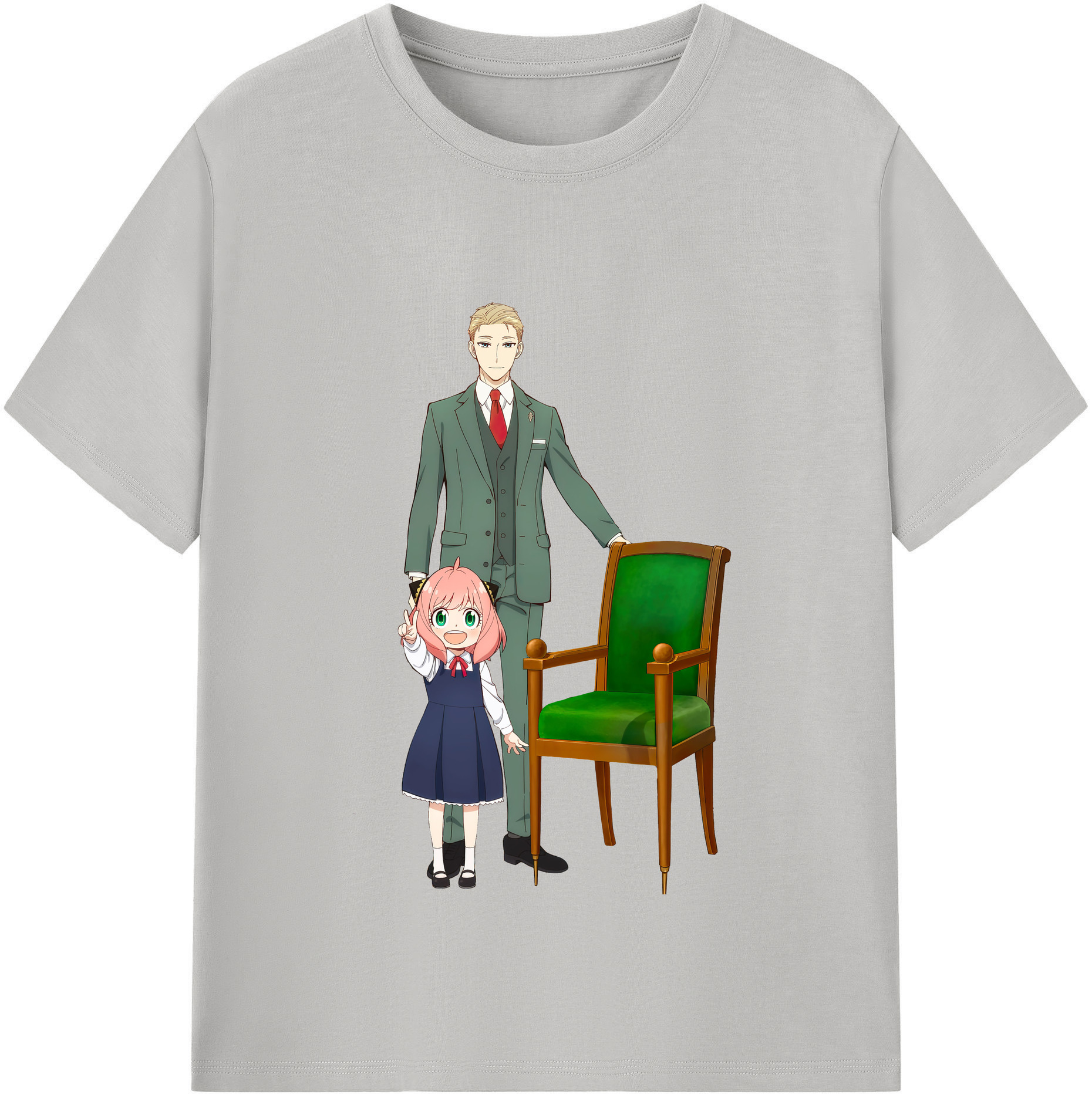 （画像用） SPY×FAMILY间谍家家酒 レディースカジュアルプリントTシャツ（綿100％）