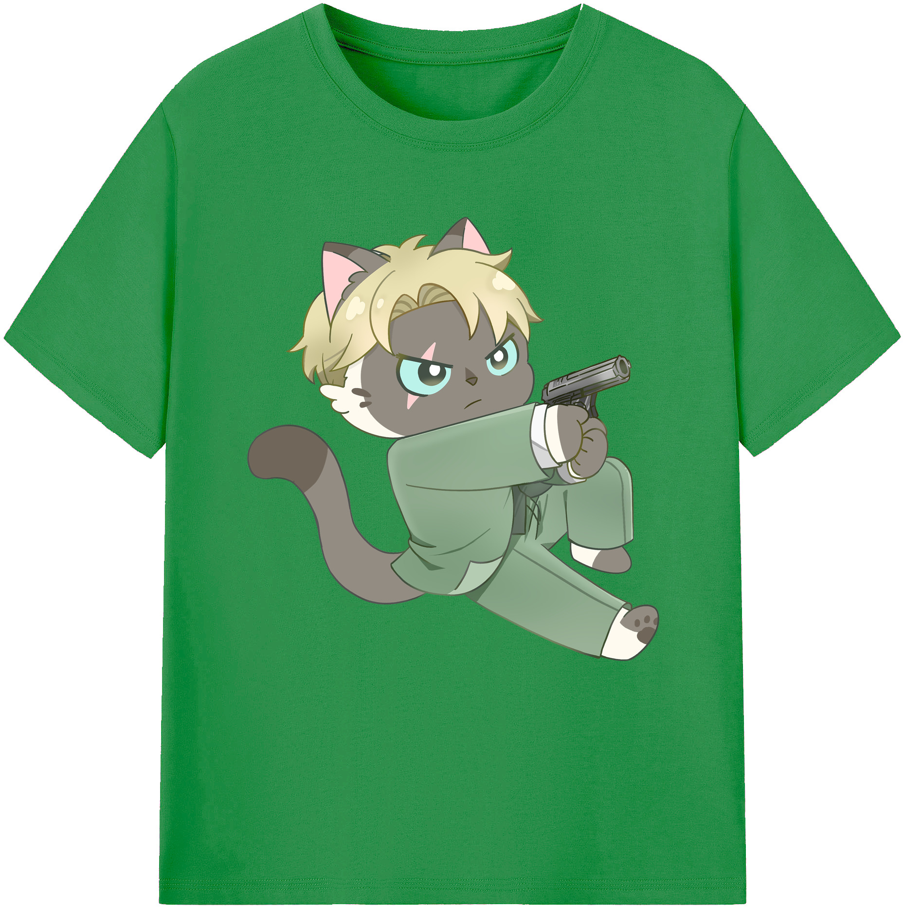 （画像用） SPY×FAMILY间谍家家酒 レディースカジュアルプリントTシャツ（綿100％）