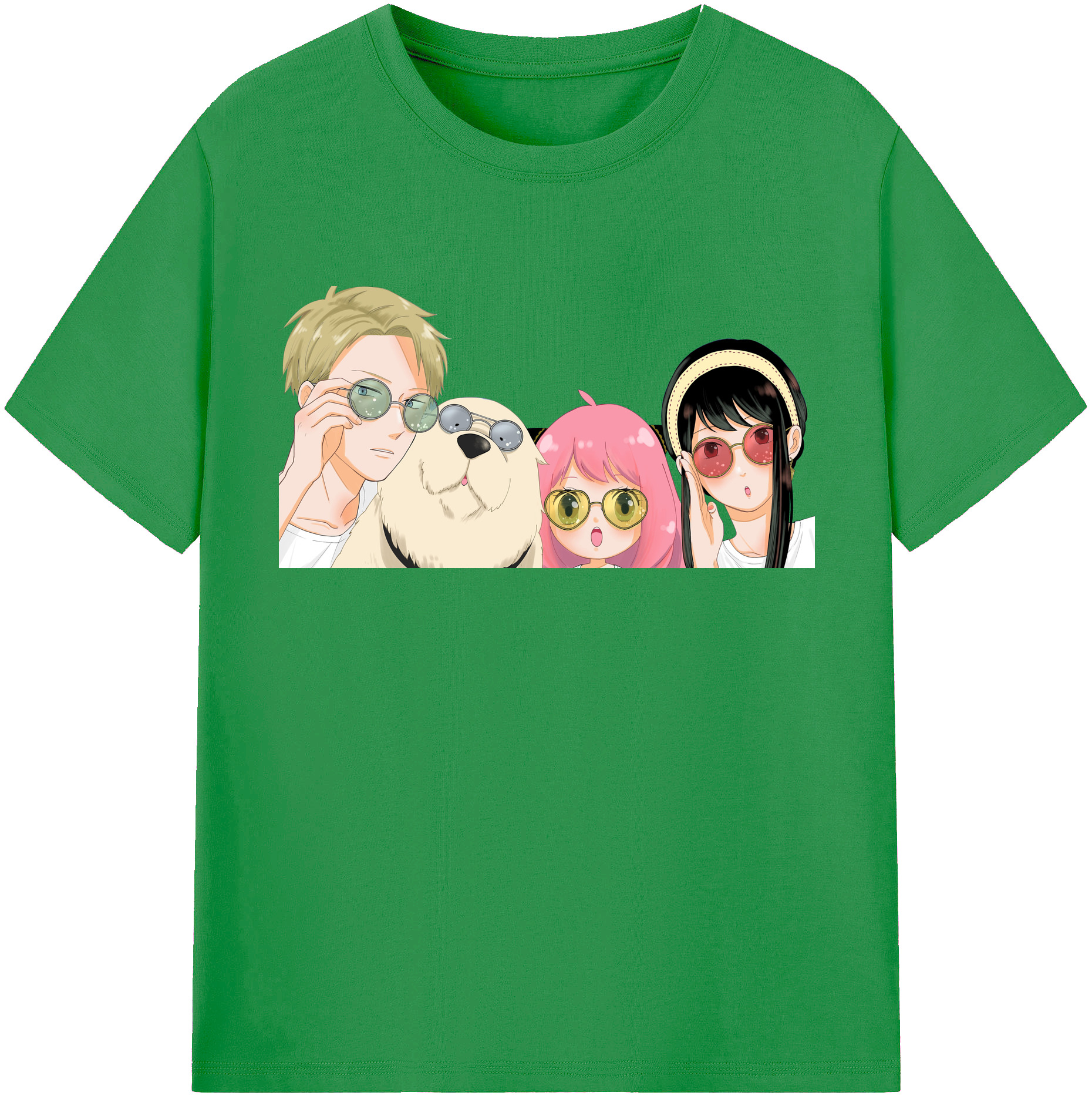 （画像用） SPY×FAMILY间谍家家酒 レディースカジュアルプリントTシャツ（綿100％）