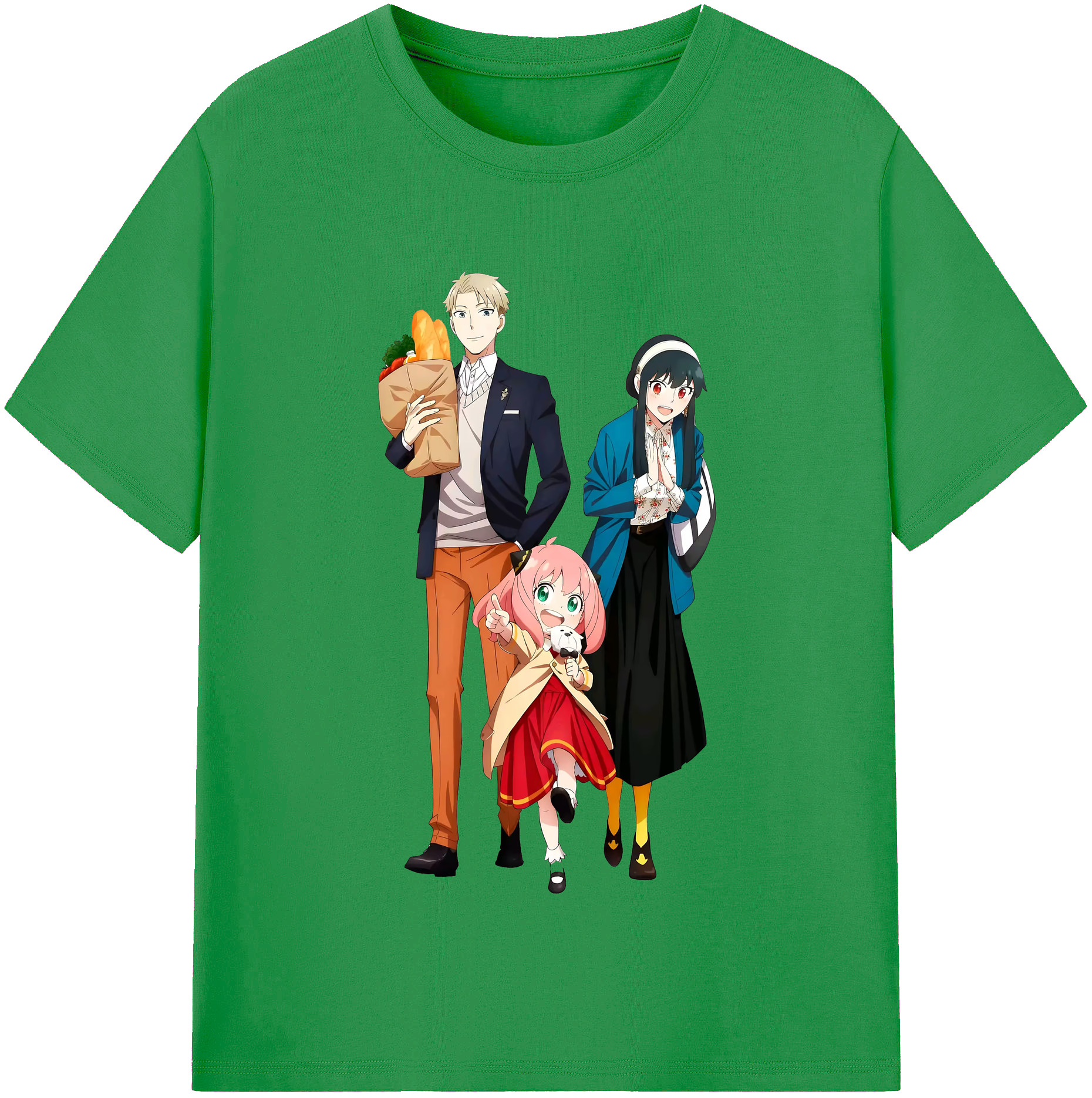 （画像用） SPY×FAMILY间谍家家酒 レディースカジュアルプリントTシャツ（綿100％）