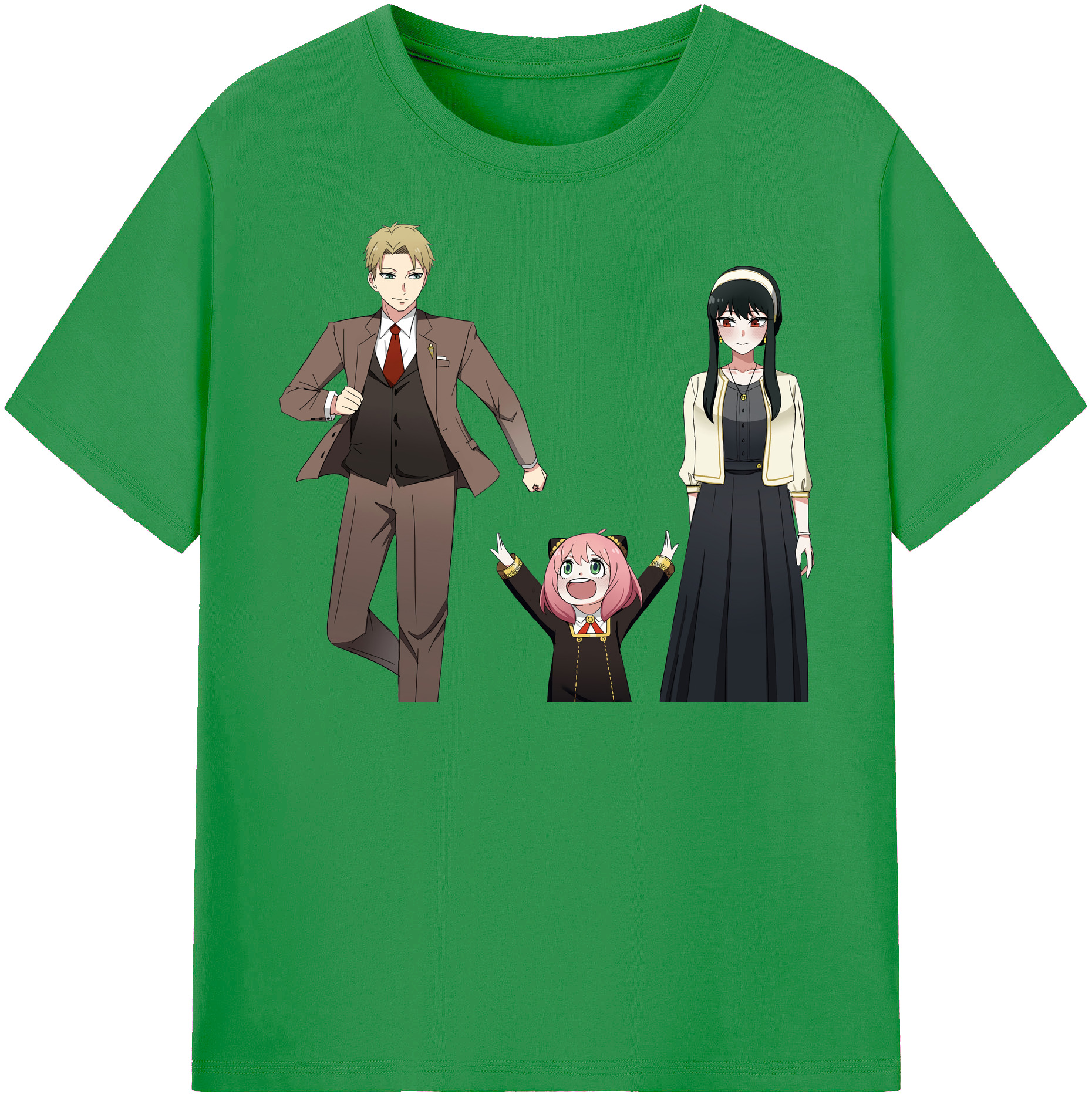 （画像用） SPY×FAMILY间谍家家酒 レディースカジュアルプリントTシャツ（綿100％）