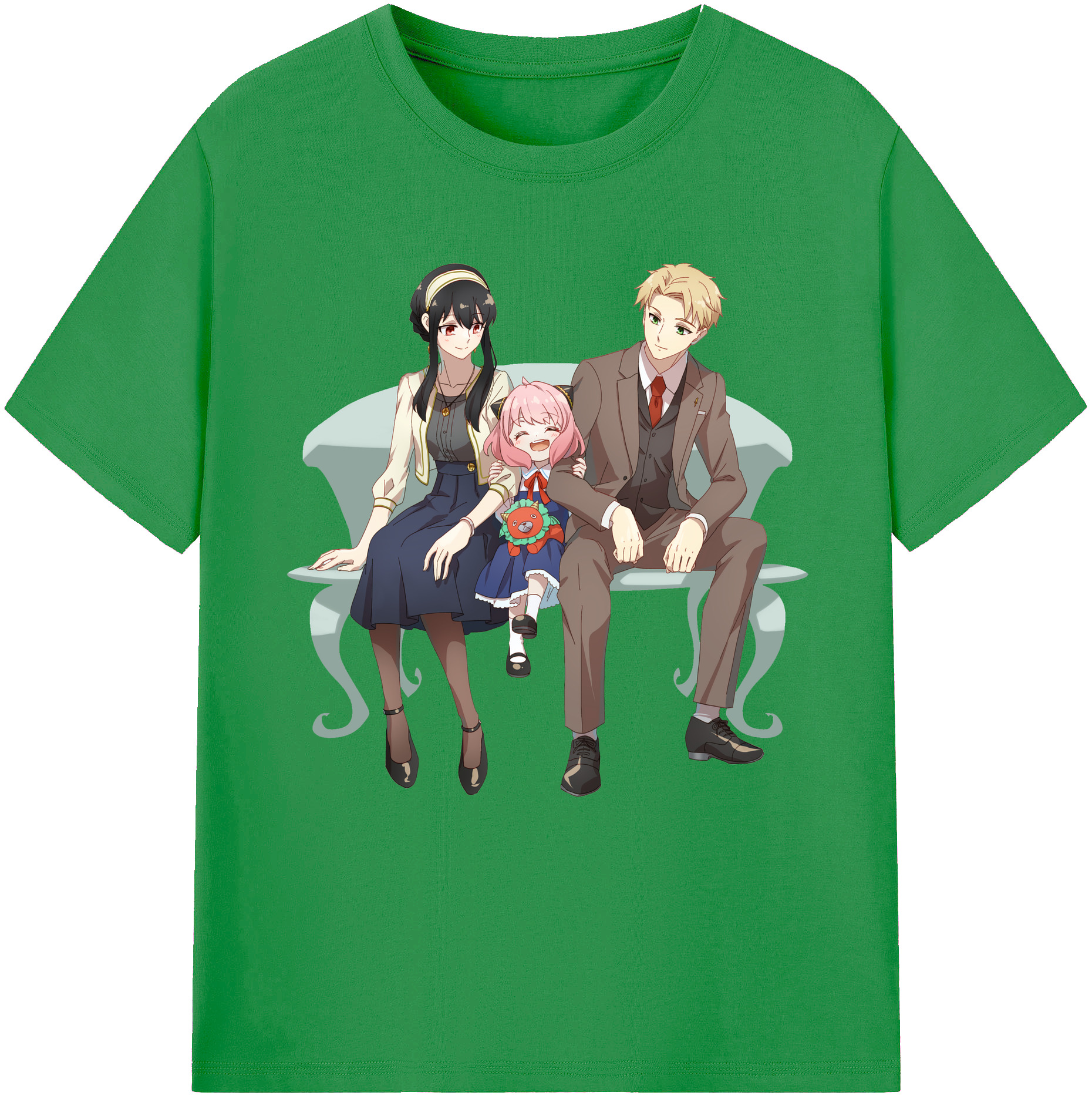 （画像用） SPY×FAMILY间谍家家酒 レディースカジュアルプリントTシャツ（綿100％）