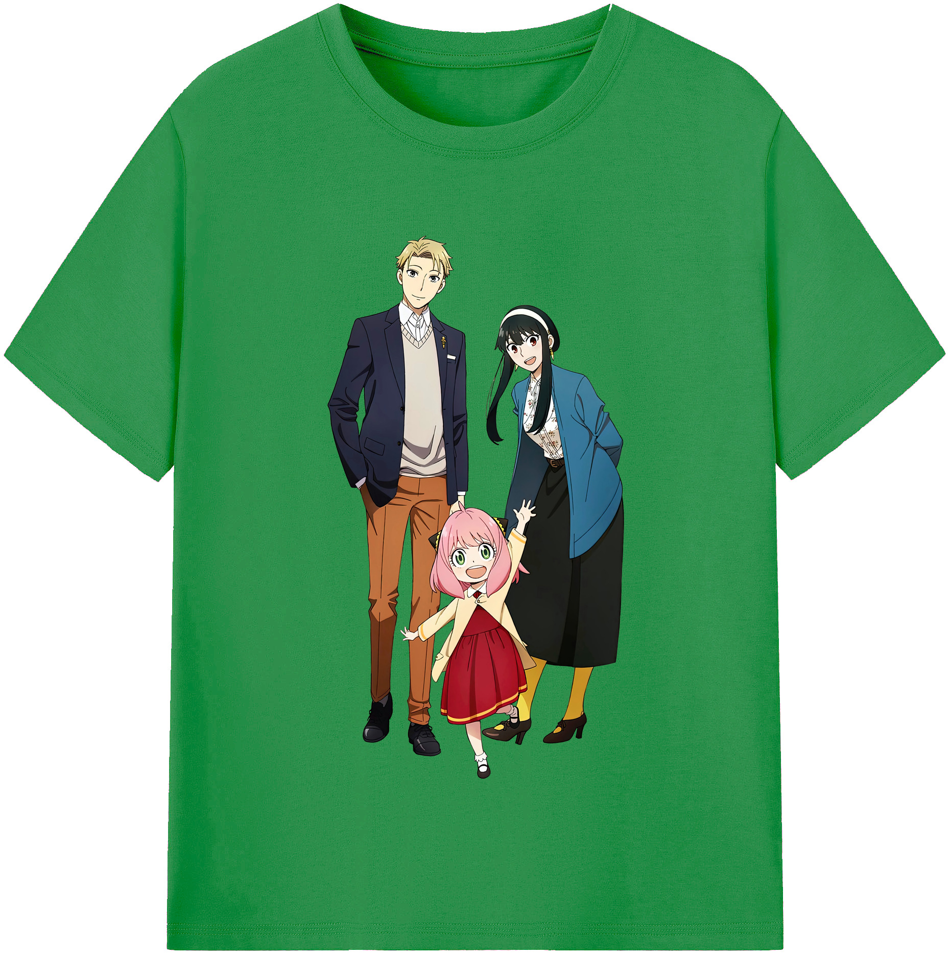 （画像用） SPY×FAMILY间谍家家酒 レディースカジュアルプリントTシャツ（綿100％）