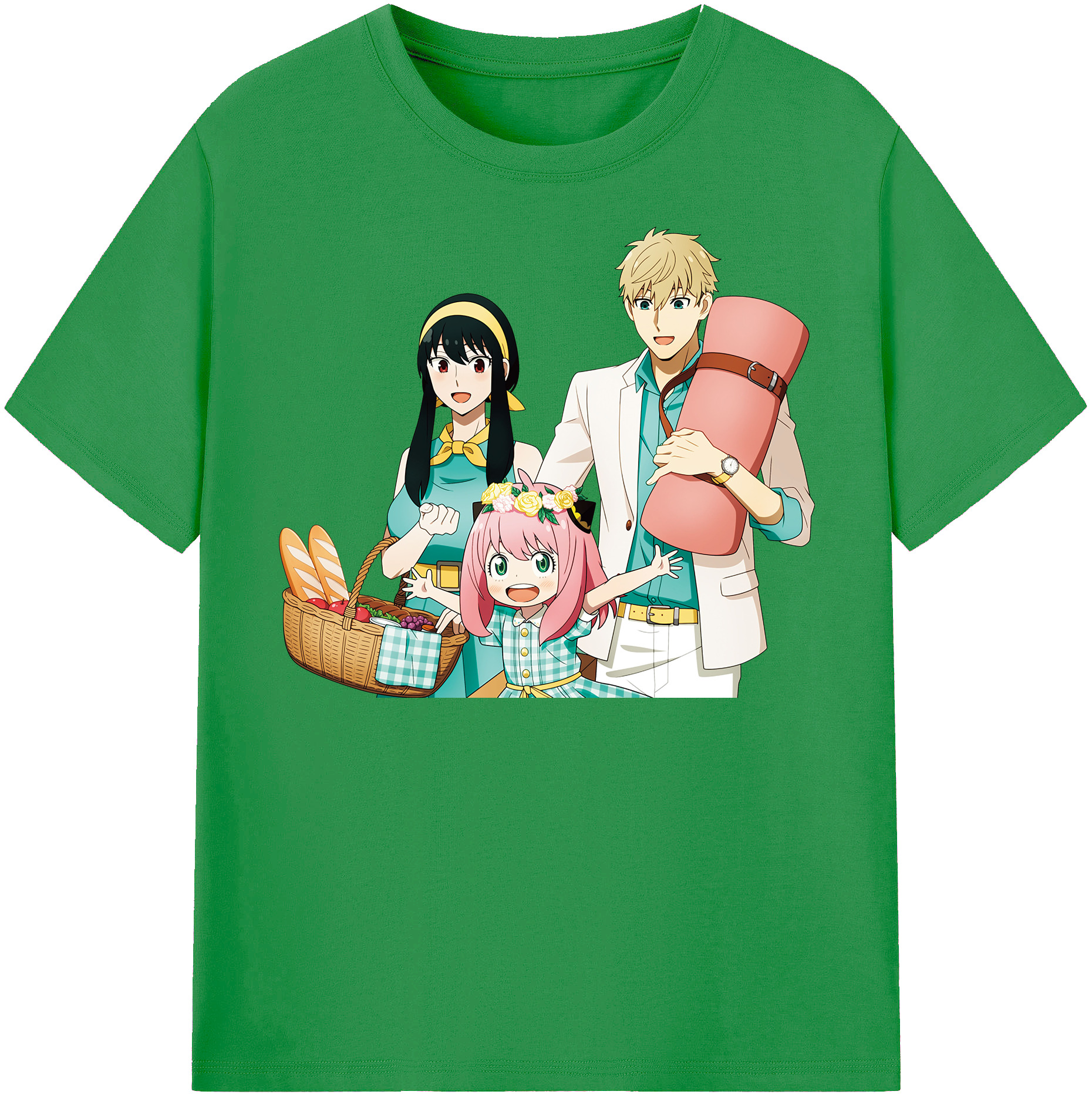 （画像用） SPY×FAMILY间谍家家酒 レディースカジュアルプリントTシャツ（綿100％）