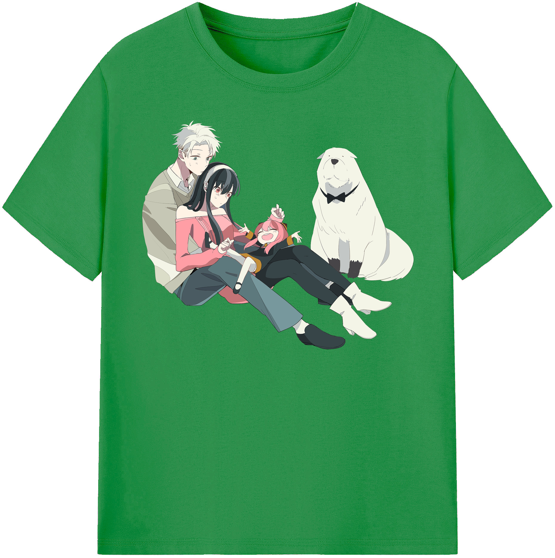 （画像用） SPY×FAMILY间谍家家酒 レディースカジュアルプリントTシャツ（綿100％）