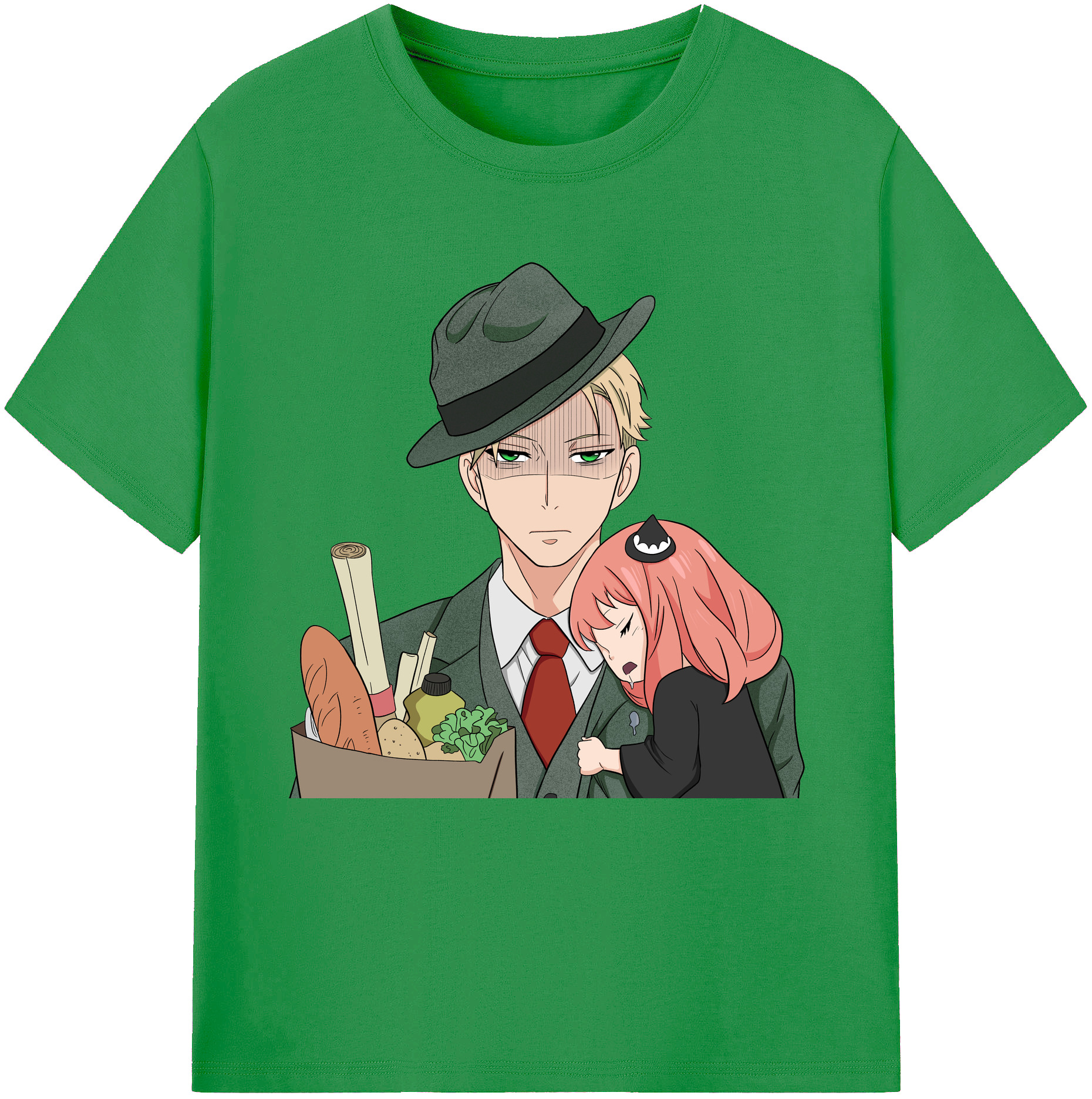 （画像用） SPY×FAMILY间谍家家酒 レディースカジュアルプリントTシャツ（綿100％）