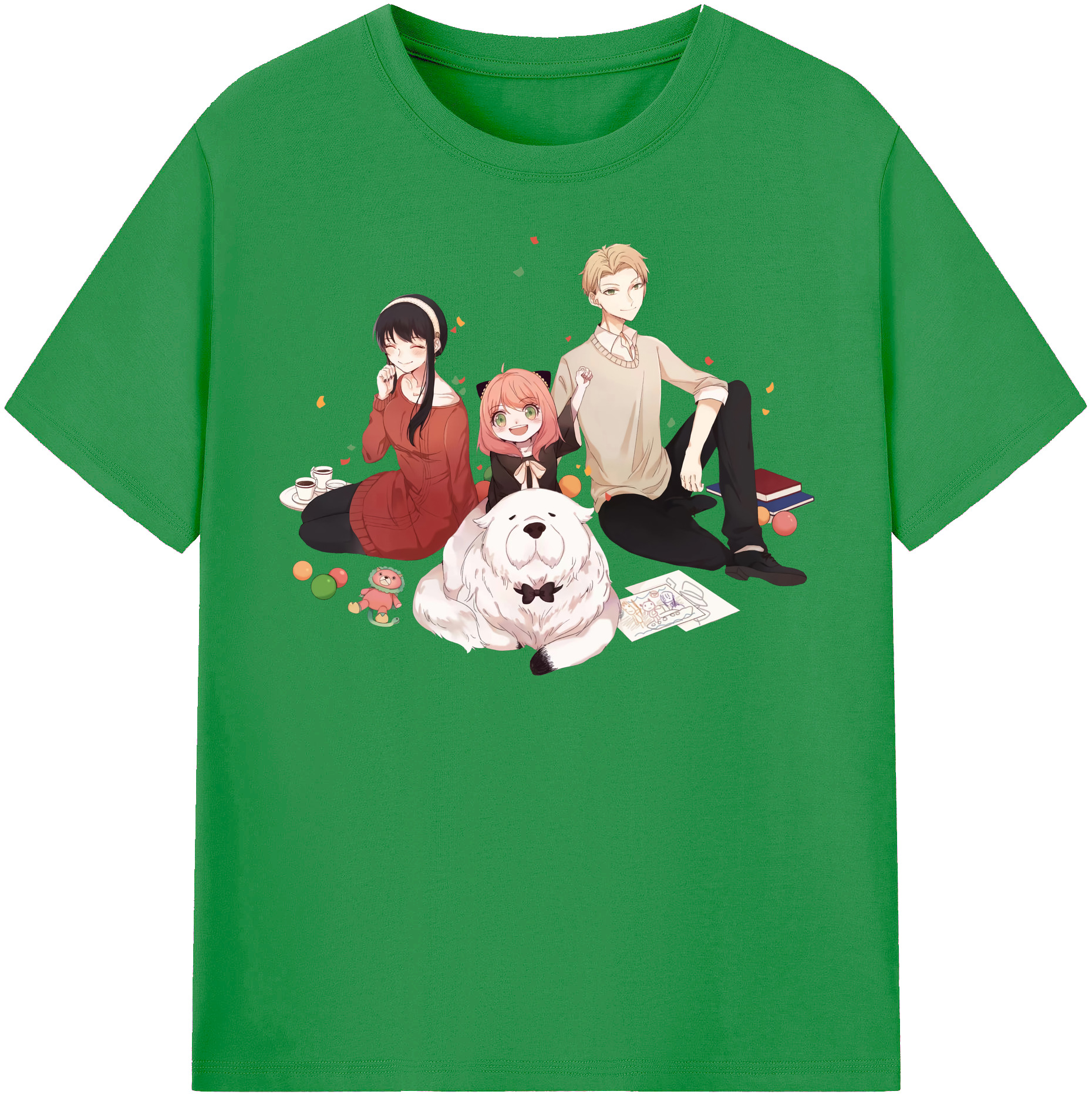 （画像用） SPY×FAMILY间谍家家酒 レディースカジュアルプリントTシャツ（綿100％）