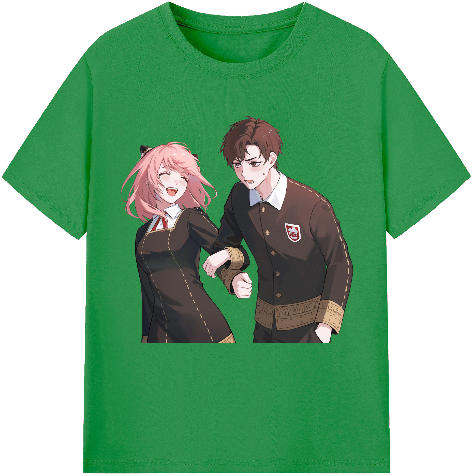 （画像用） SPY×FAMILY间谍家家酒 レディースカジュアルプリントTシャツ（綿100％）