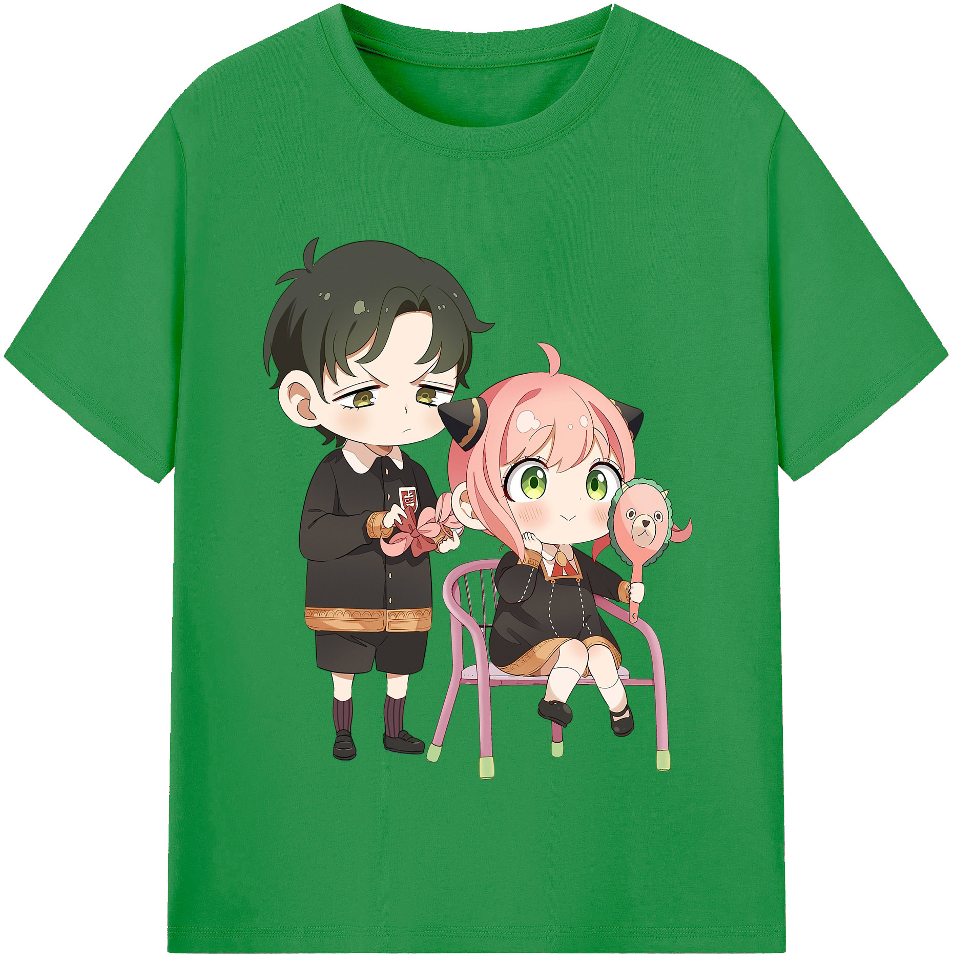 （画像用） SPY×FAMILY间谍家家酒 レディースカジュアルプリントTシャツ（綿100％）