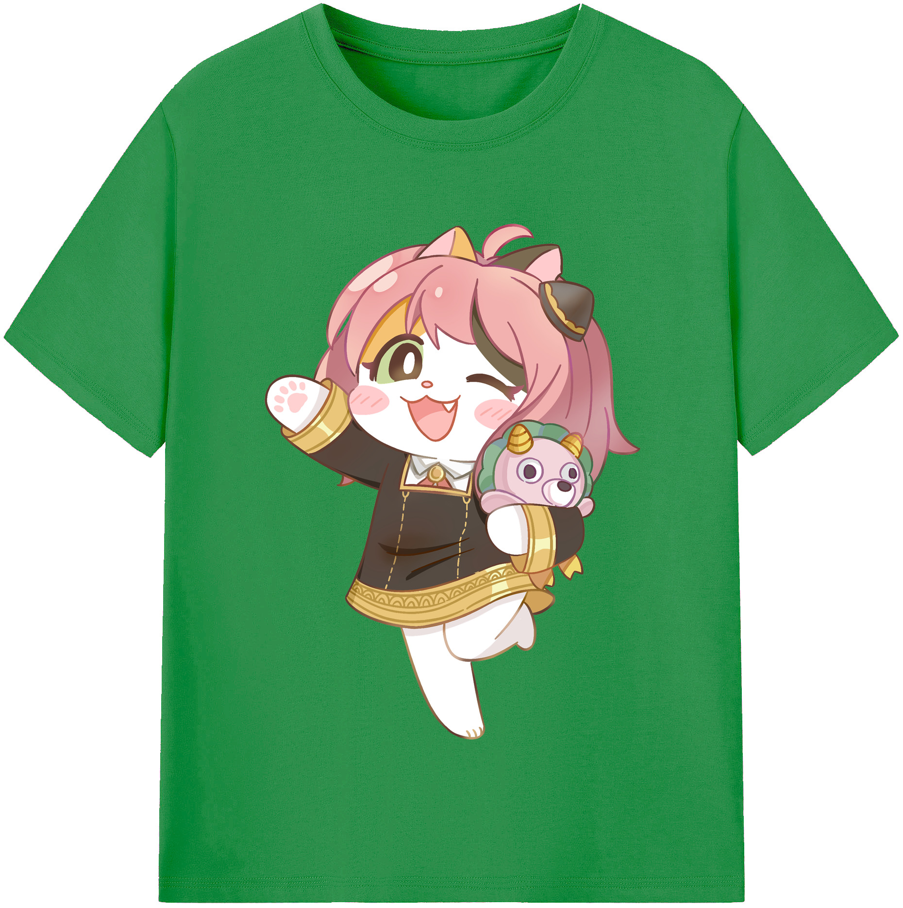 （画像用） SPY×FAMILY间谍家家酒 レディースカジュアルプリントTシャツ（綿100％）