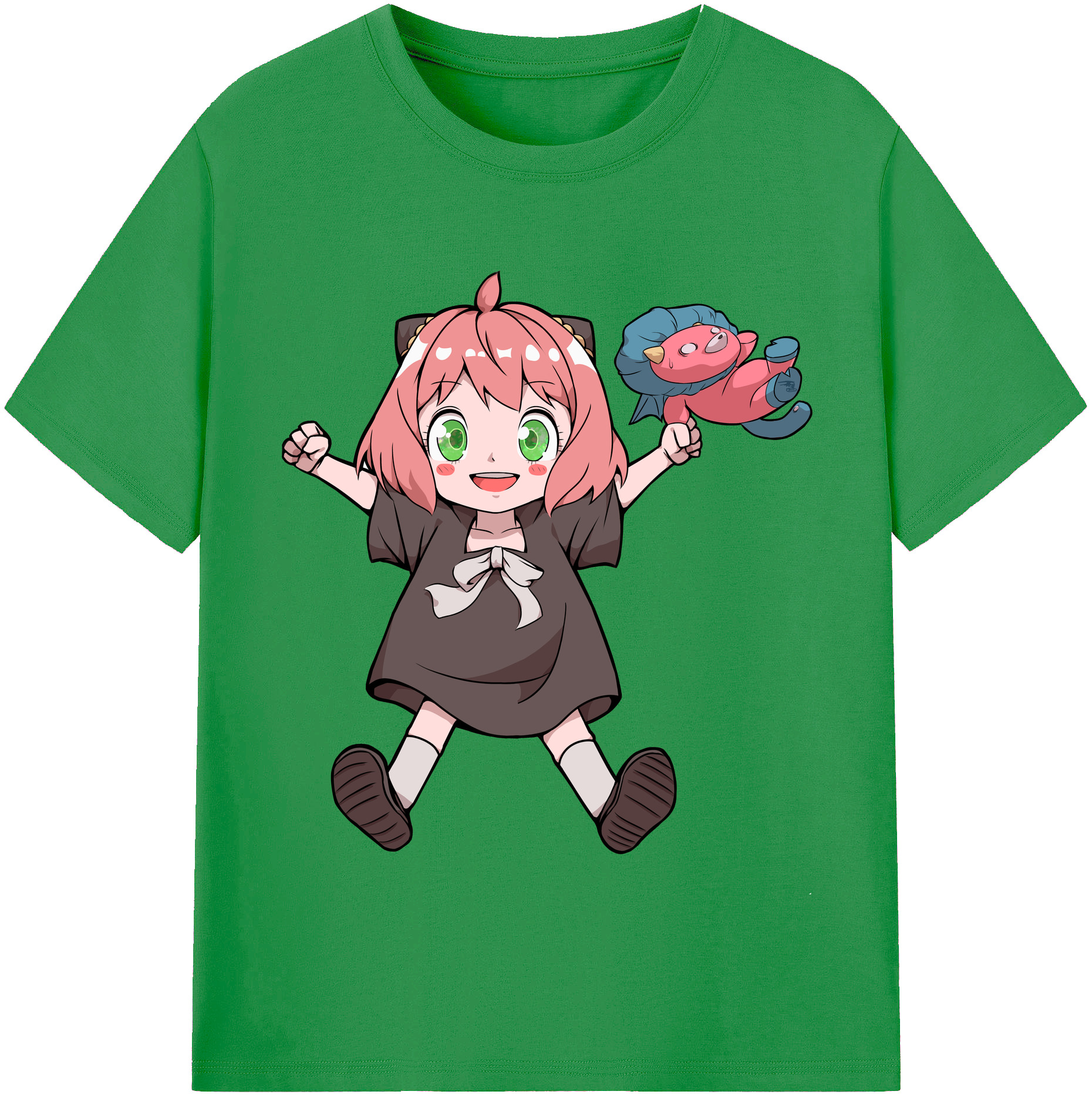 （画像用） SPY×FAMILY间谍家家酒 レディースカジュアルプリントTシャツ（綿100％）