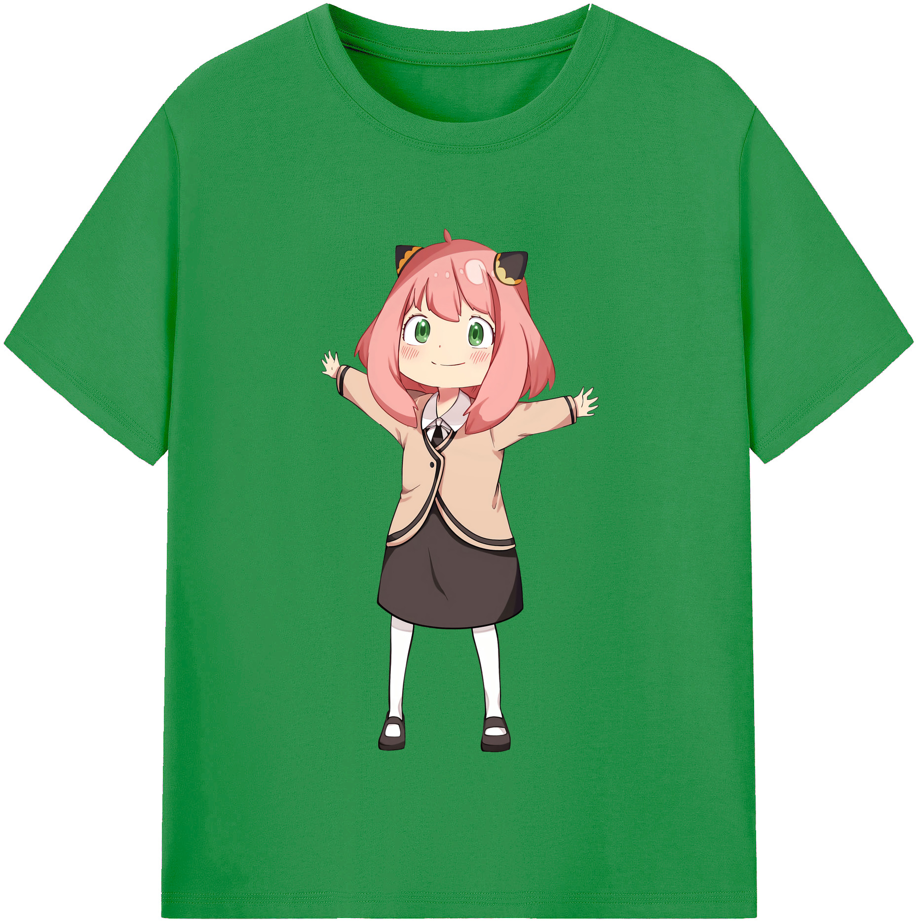 （画像用） SPY×FAMILY间谍家家酒 レディースカジュアルプリントTシャツ（綿100％）