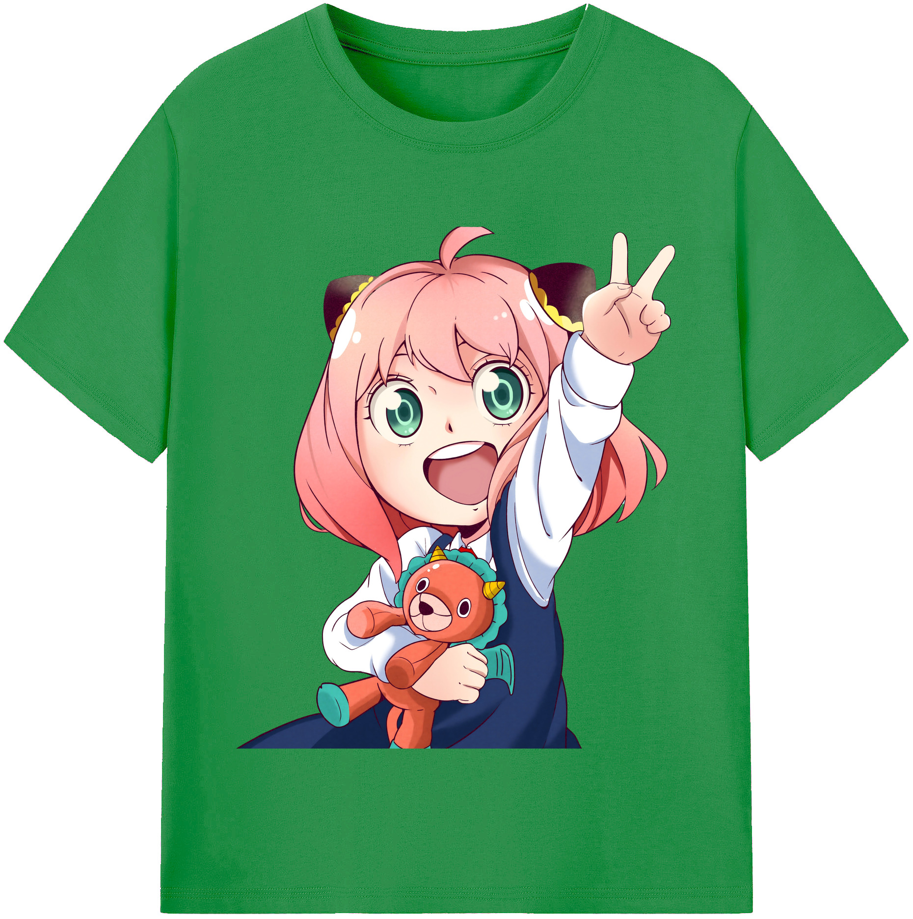 （画像用） SPY×FAMILY间谍家家酒 レディースカジュアルプリントTシャツ（綿100％）