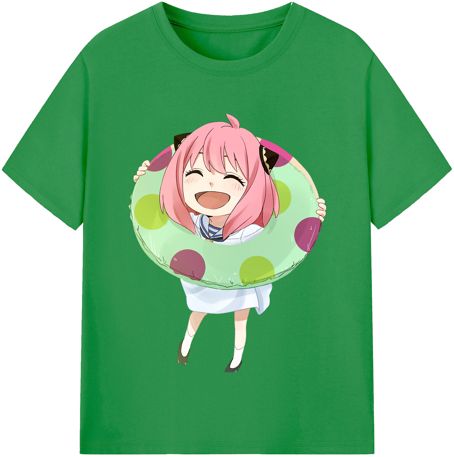 （画像用） SPY×FAMILY间谍家家酒 レディースカジュアルプリントTシャツ（綿100％）