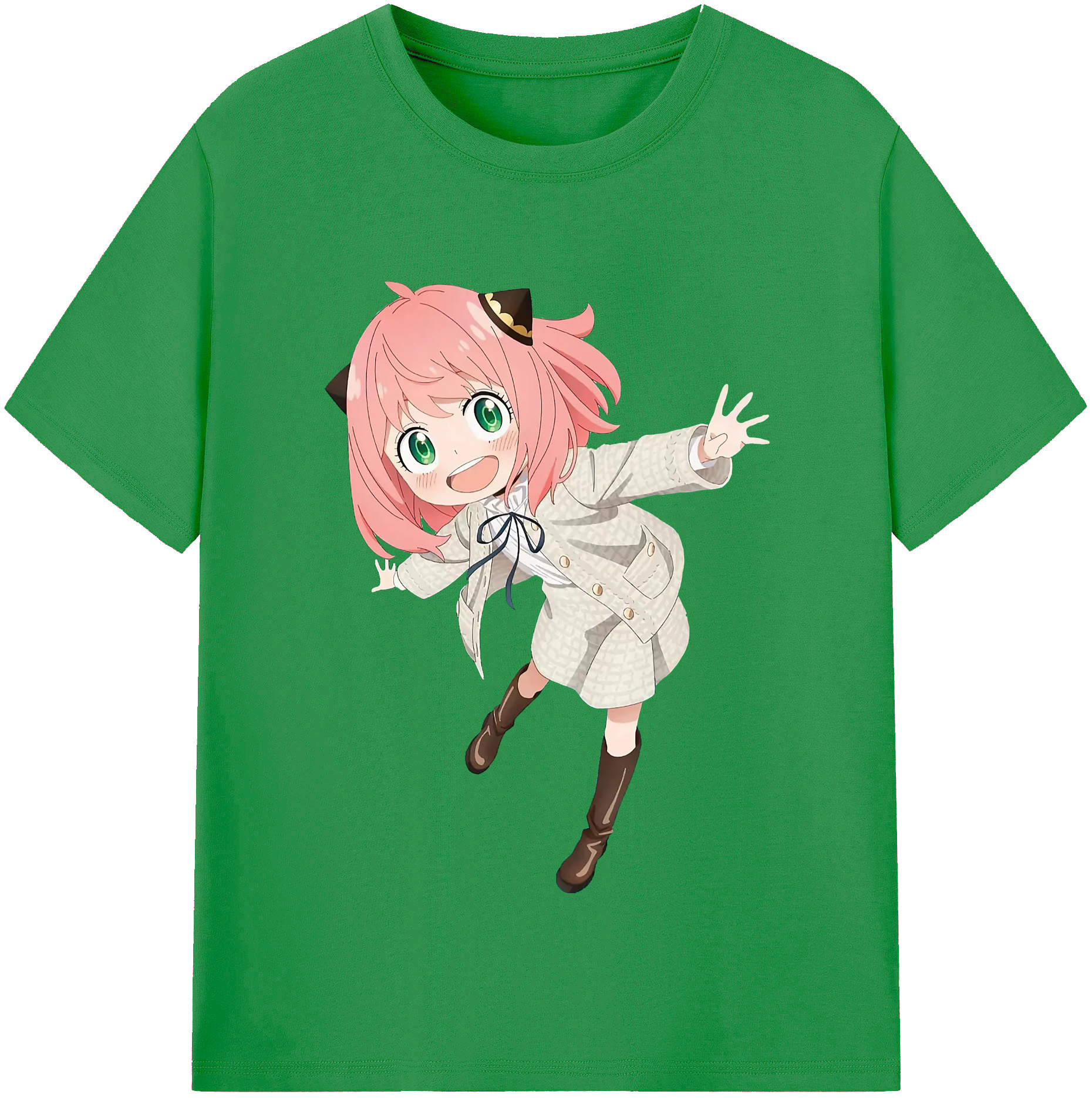 （画像用） SPY×FAMILY间谍家家酒 レディースカジュアルプリントTシャツ（綿100％）