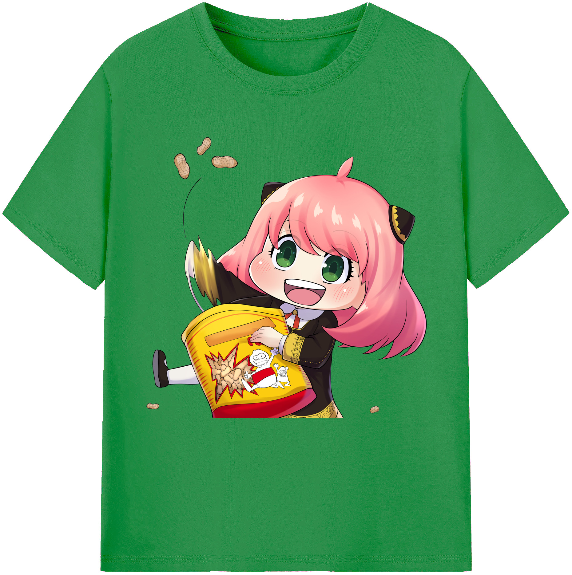 （画像用） SPY×FAMILY间谍家家酒 レディースカジュアルプリントTシャツ（綿100％）