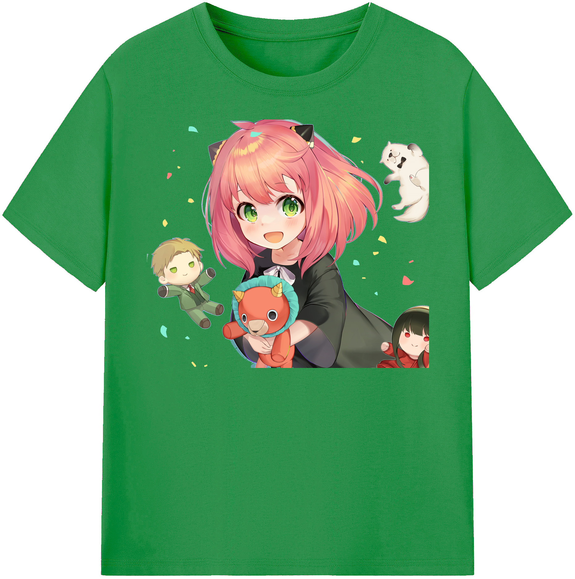 （画像用） SPY×FAMILY间谍家家酒 レディースカジュアルプリントTシャツ（綿100％）