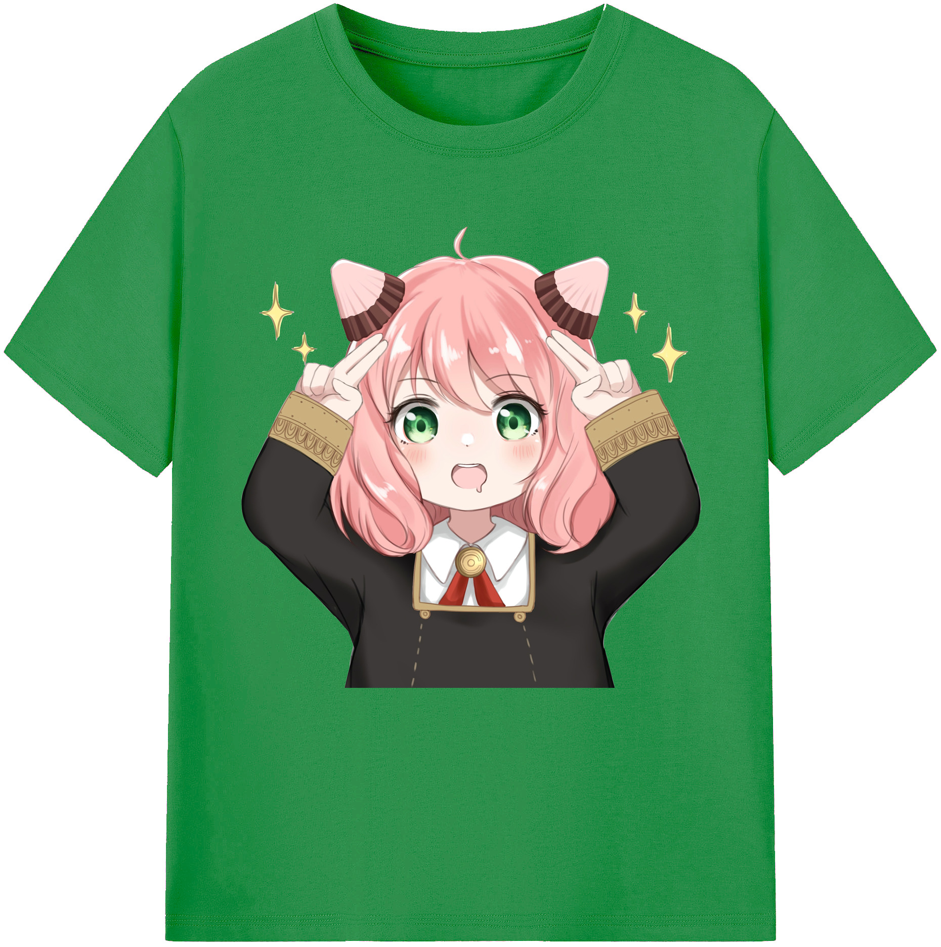 （画像用） SPY×FAMILY间谍家家酒 レディースカジュアルプリントTシャツ（綿100％）