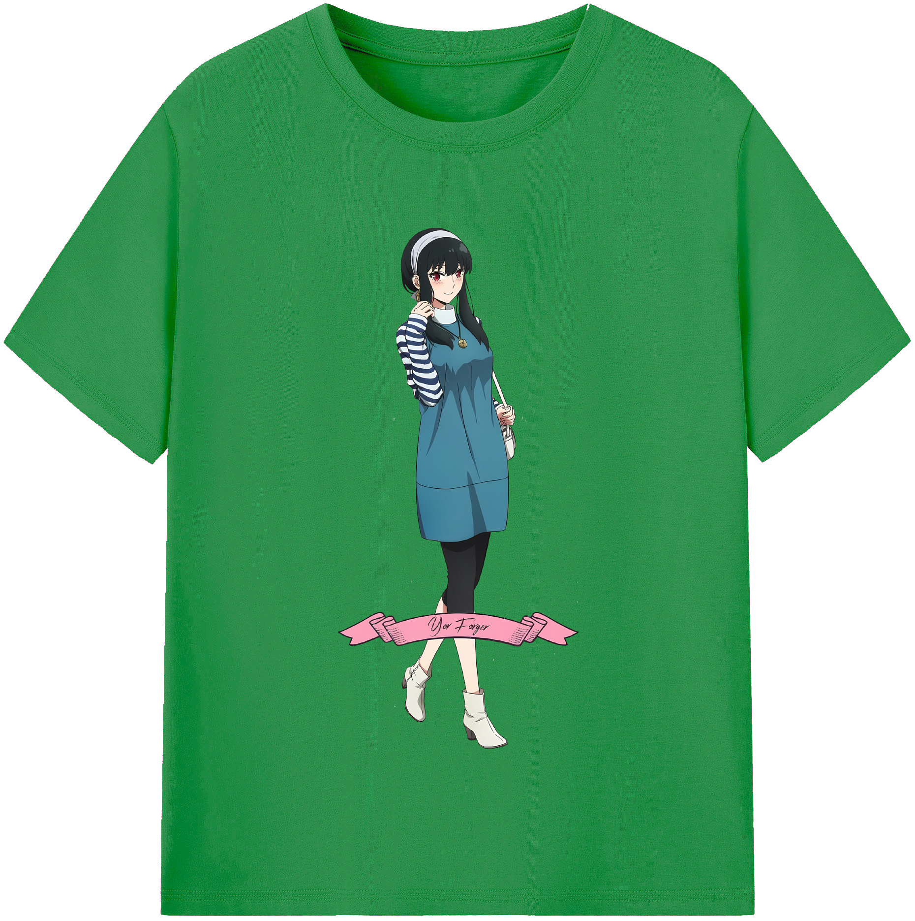 （画像用） SPY×FAMILY间谍家家酒 レディースカジュアルプリントTシャツ（綿100％）