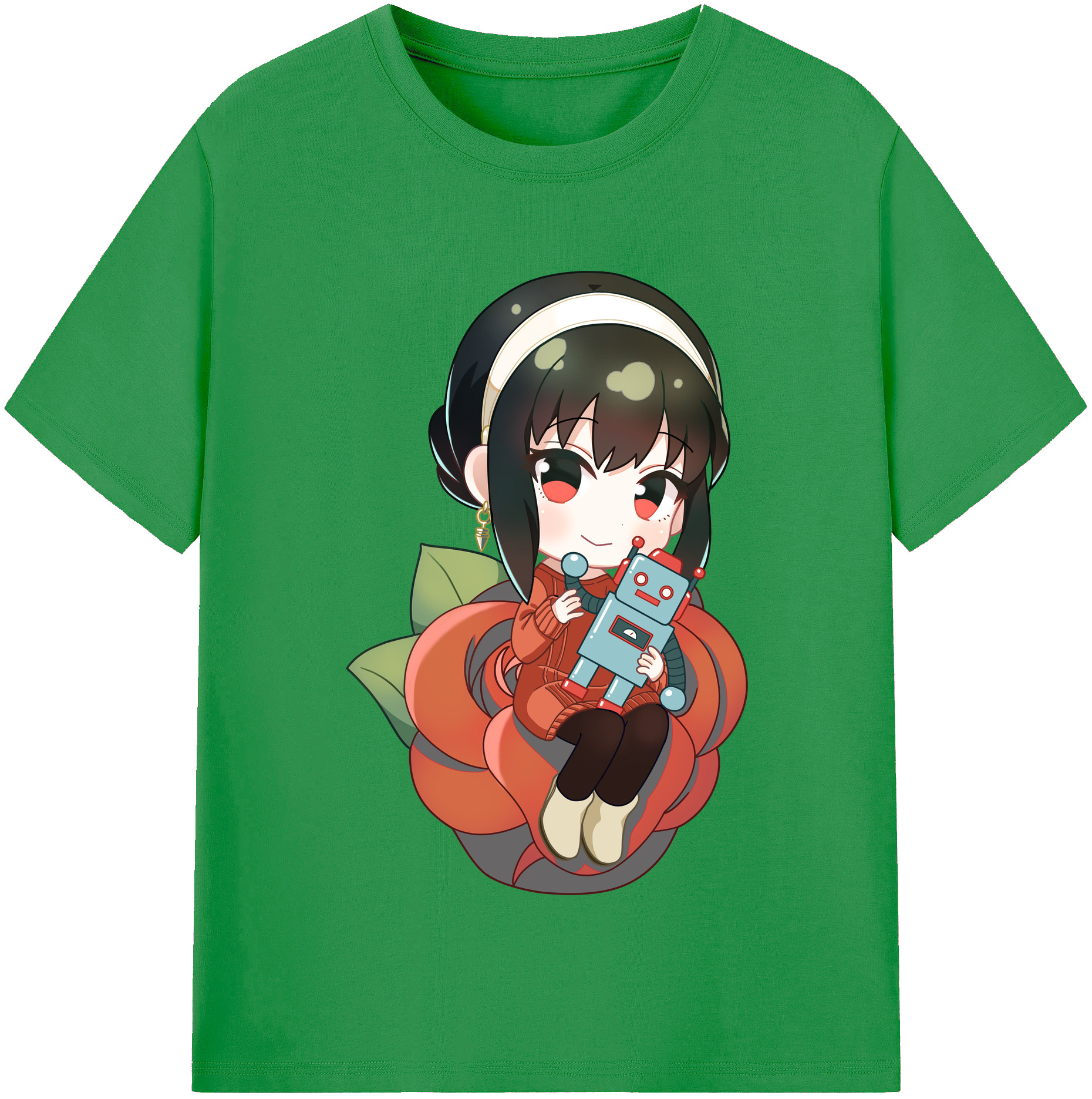 （画像用） SPY×FAMILY间谍家家酒 レディースカジュアルプリントTシャツ（綿100％）