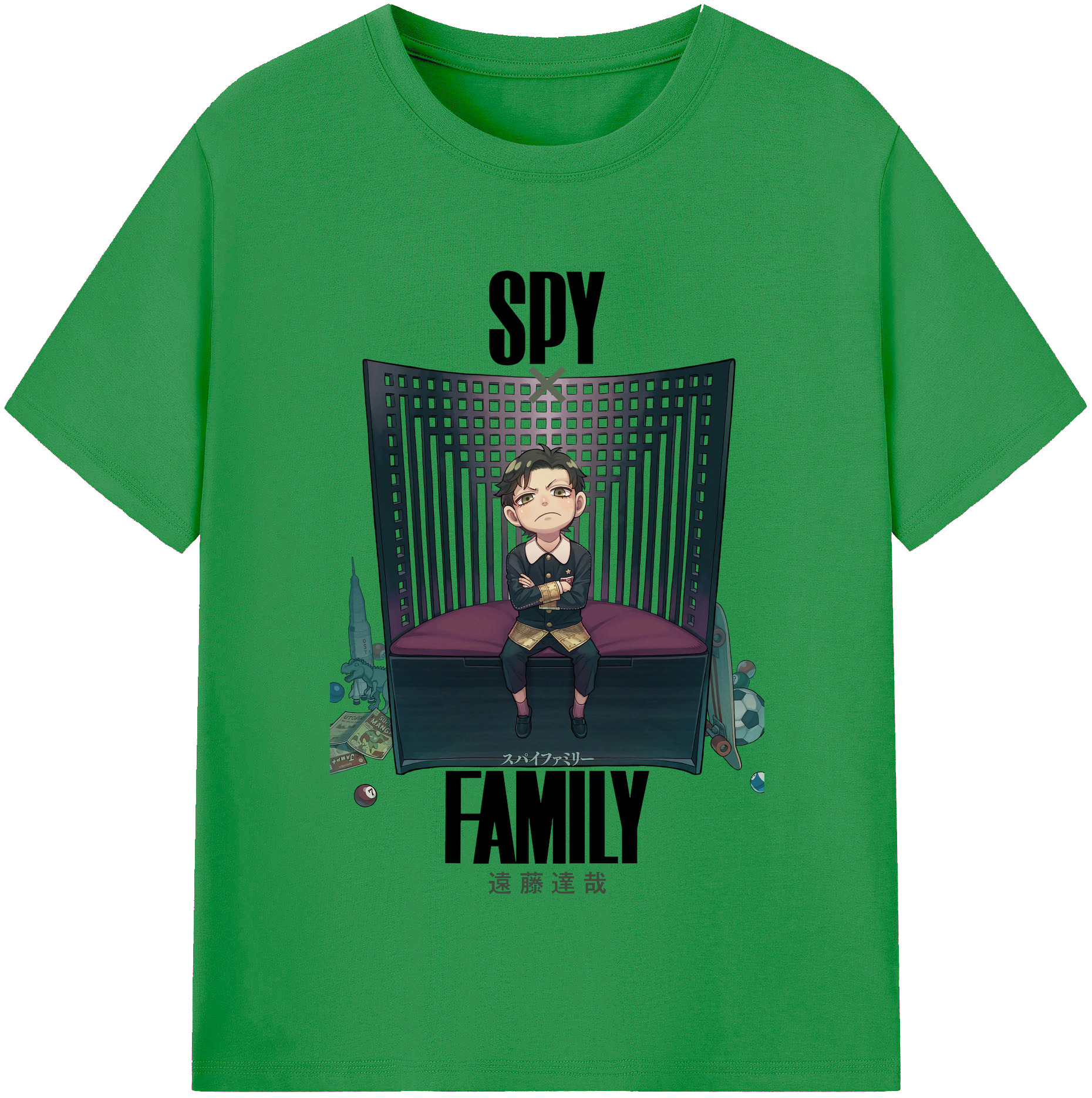 （画像用） SPY×FAMILY间谍家家酒 レディースカジュアルプリントTシャツ（綿100％）