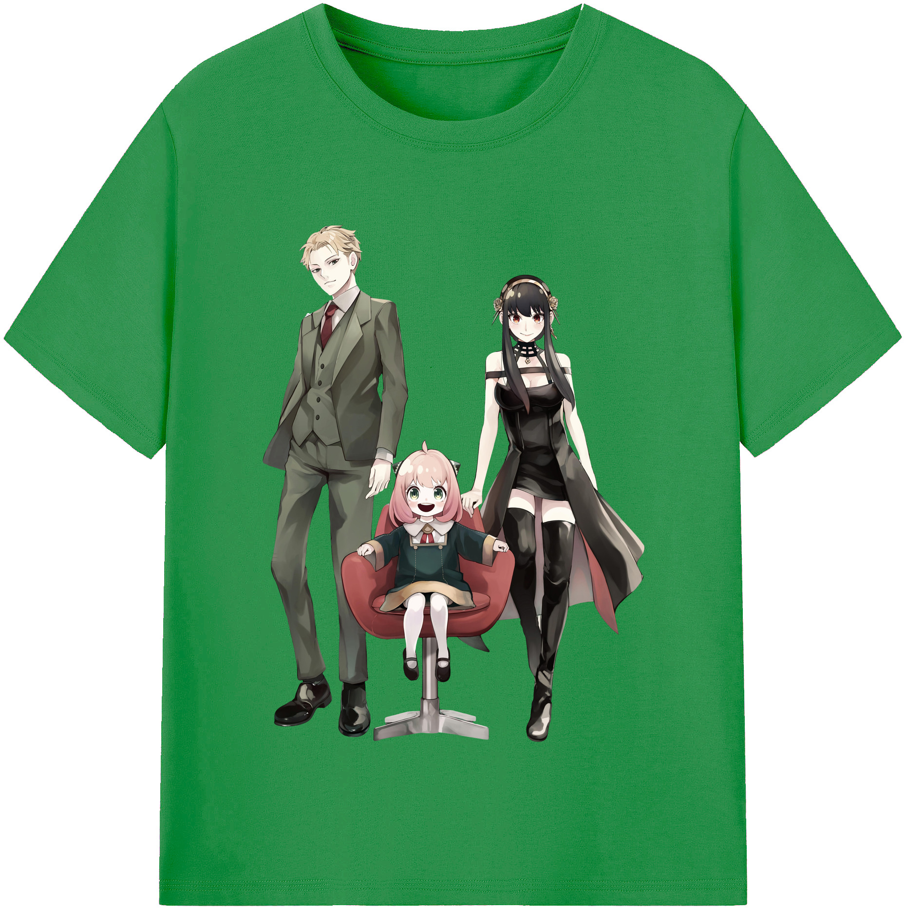 （画像用） SPY×FAMILY间谍家家酒 レディースカジュアルプリントTシャツ（綿100％）