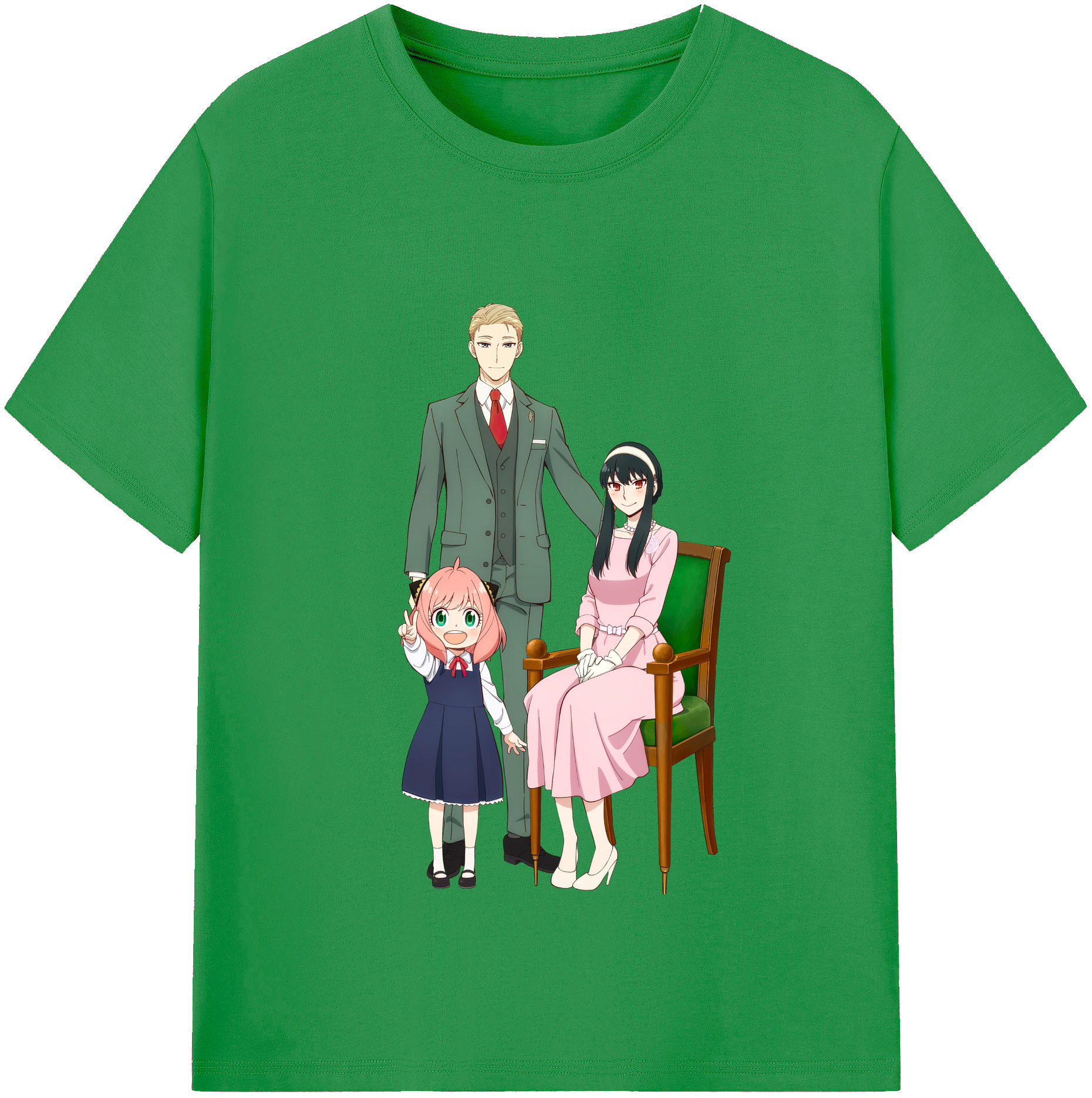 （画像用） SPY×FAMILY间谍家家酒 レディースカジュアルプリントTシャツ（綿100％）