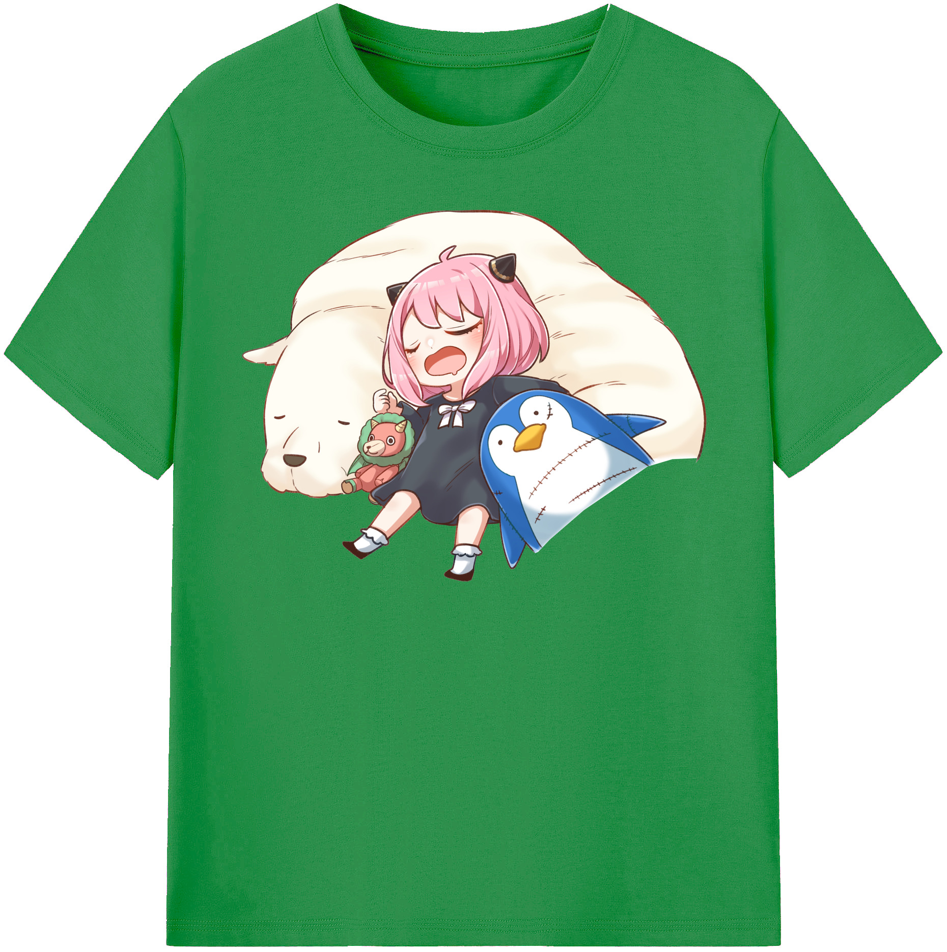 （画像用） SPY×FAMILY间谍家家酒 レディースカジュアルプリントTシャツ（綿100％）