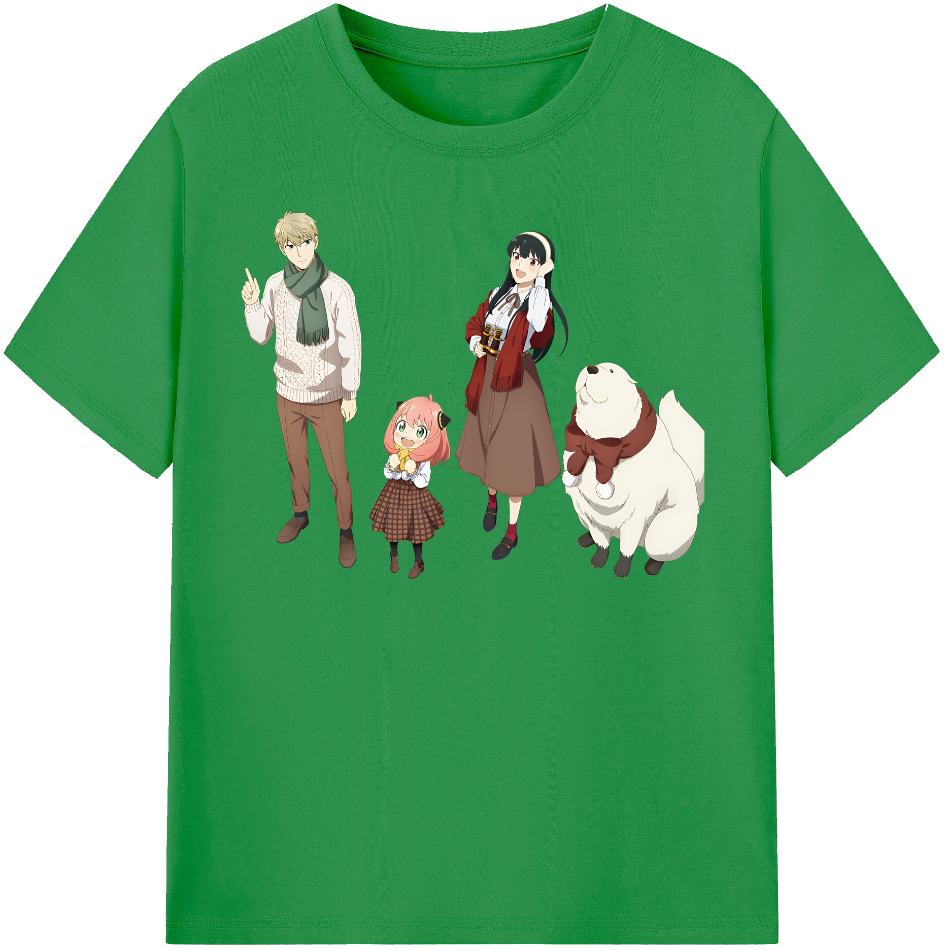 （画像用） SPY×FAMILY间谍家家酒 レディースカジュアルプリントTシャツ（綿100％）