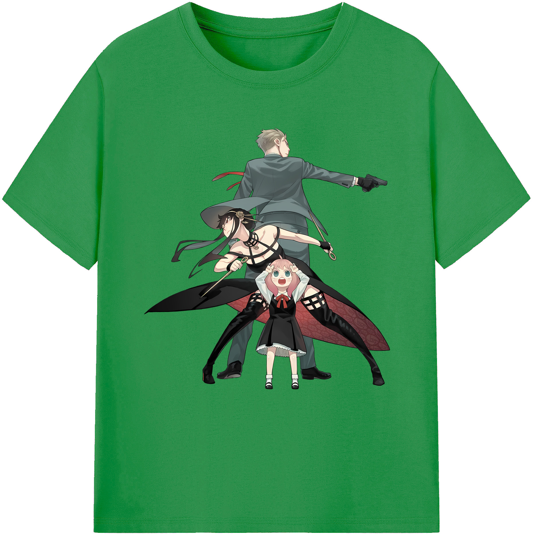 （画像用） SPY×FAMILY间谍家家酒 レディースカジュアルプリントTシャツ（綿100％）