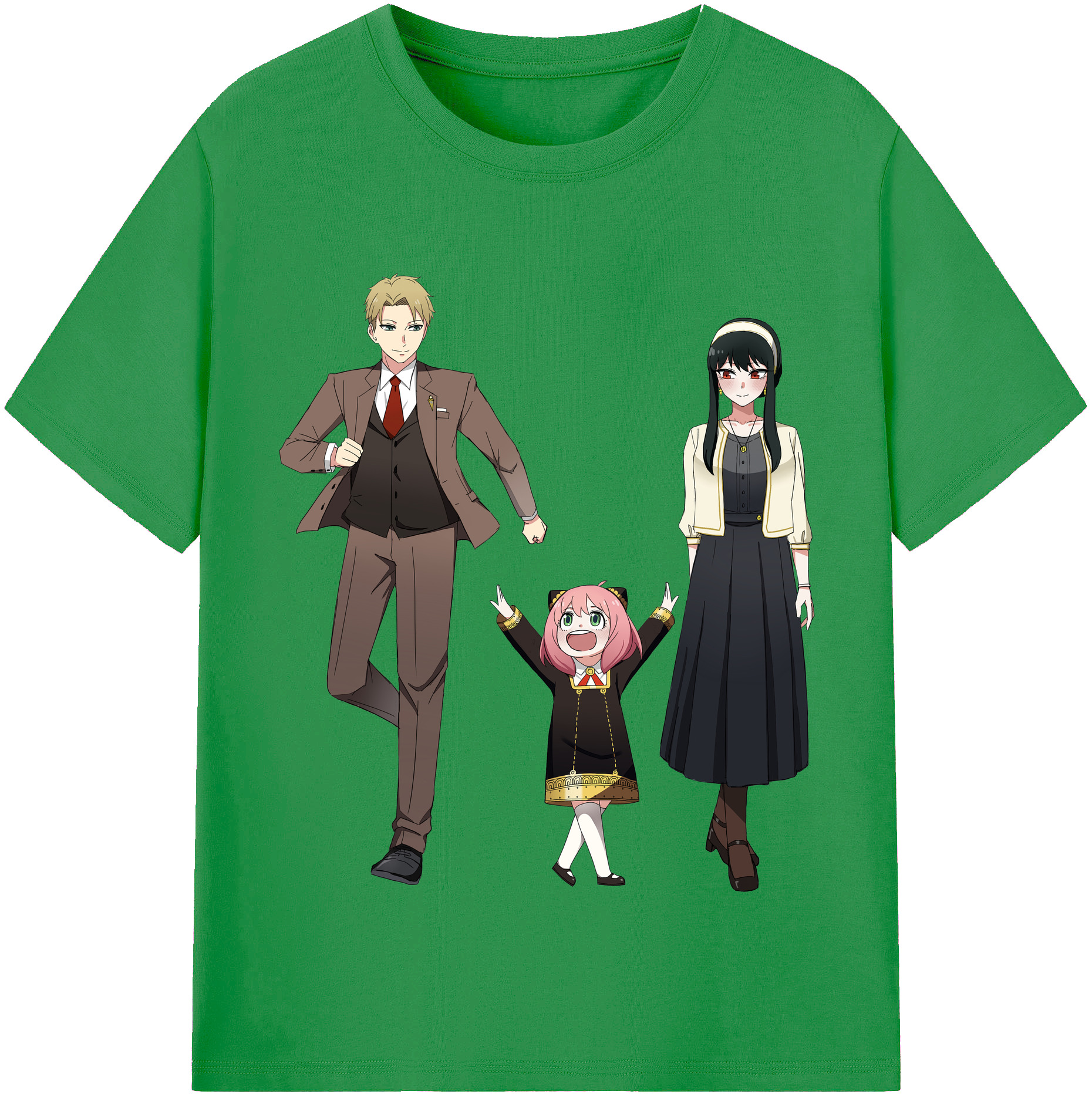 （画像用） SPY×FAMILY间谍家家酒 レディースカジュアルプリントTシャツ（綿100％）