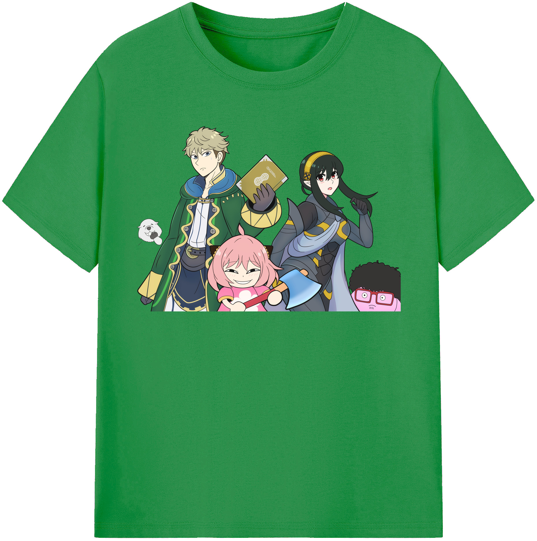 （画像用） SPY×FAMILY间谍家家酒 レディースカジュアルプリントTシャツ（綿100％）
