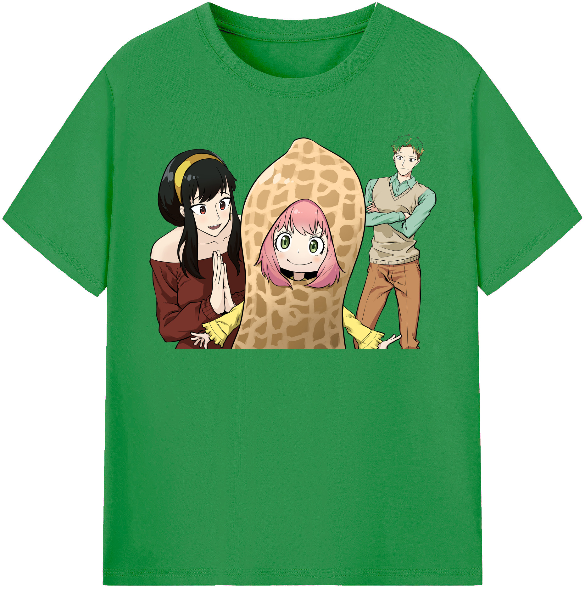 （画像用） SPY×FAMILY间谍家家酒 レディースカジュアルプリントTシャツ（綿100％）