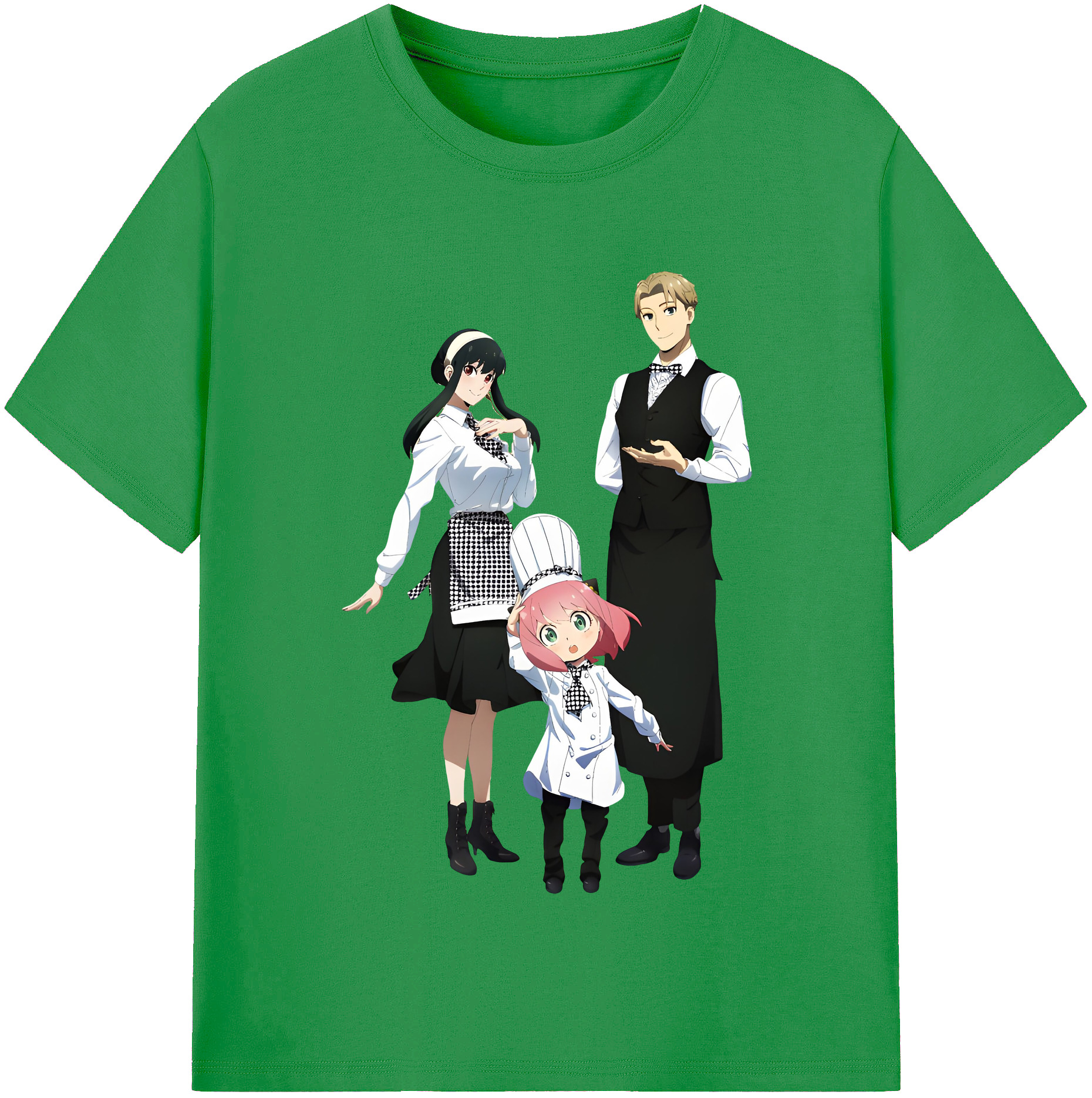 （画像用） SPY×FAMILY间谍家家酒 レディースカジュアルプリントTシャツ（綿100％）