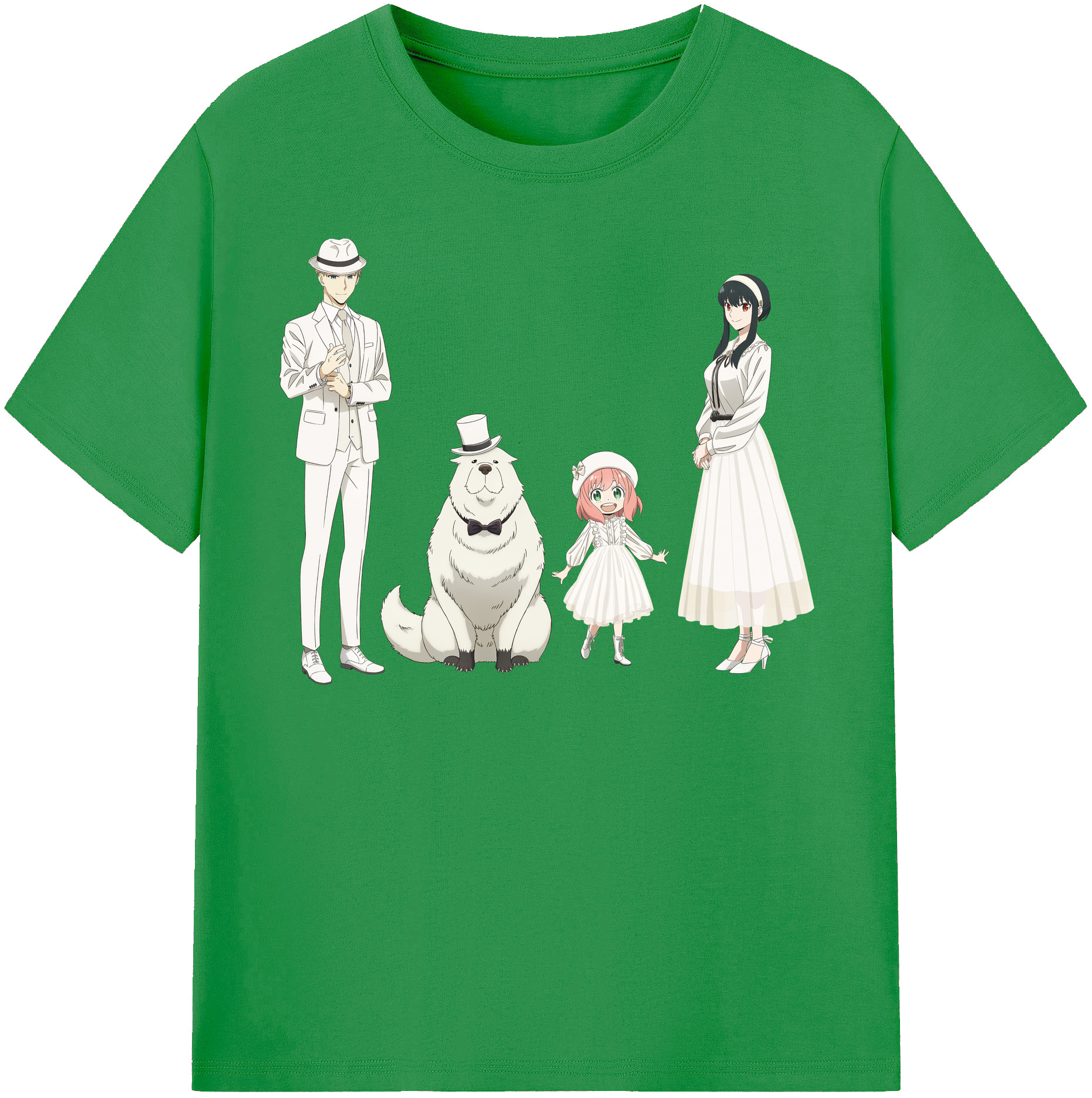 （画像用） SPY×FAMILY间谍家家酒 レディースカジュアルプリントTシャツ（綿100％）