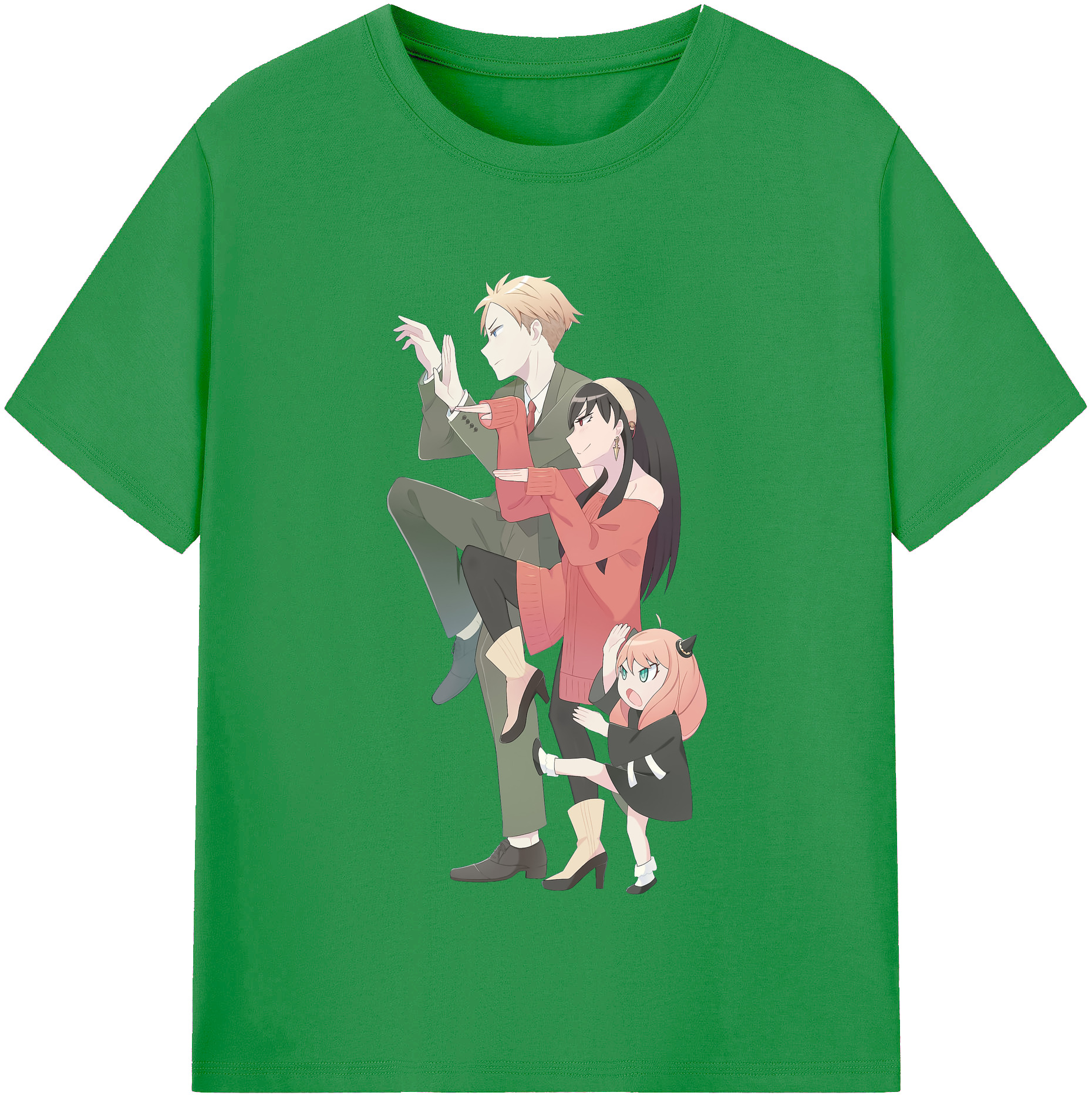 （画像用） SPY×FAMILY间谍家家酒 レディースカジュアルプリントTシャツ（綿100％）