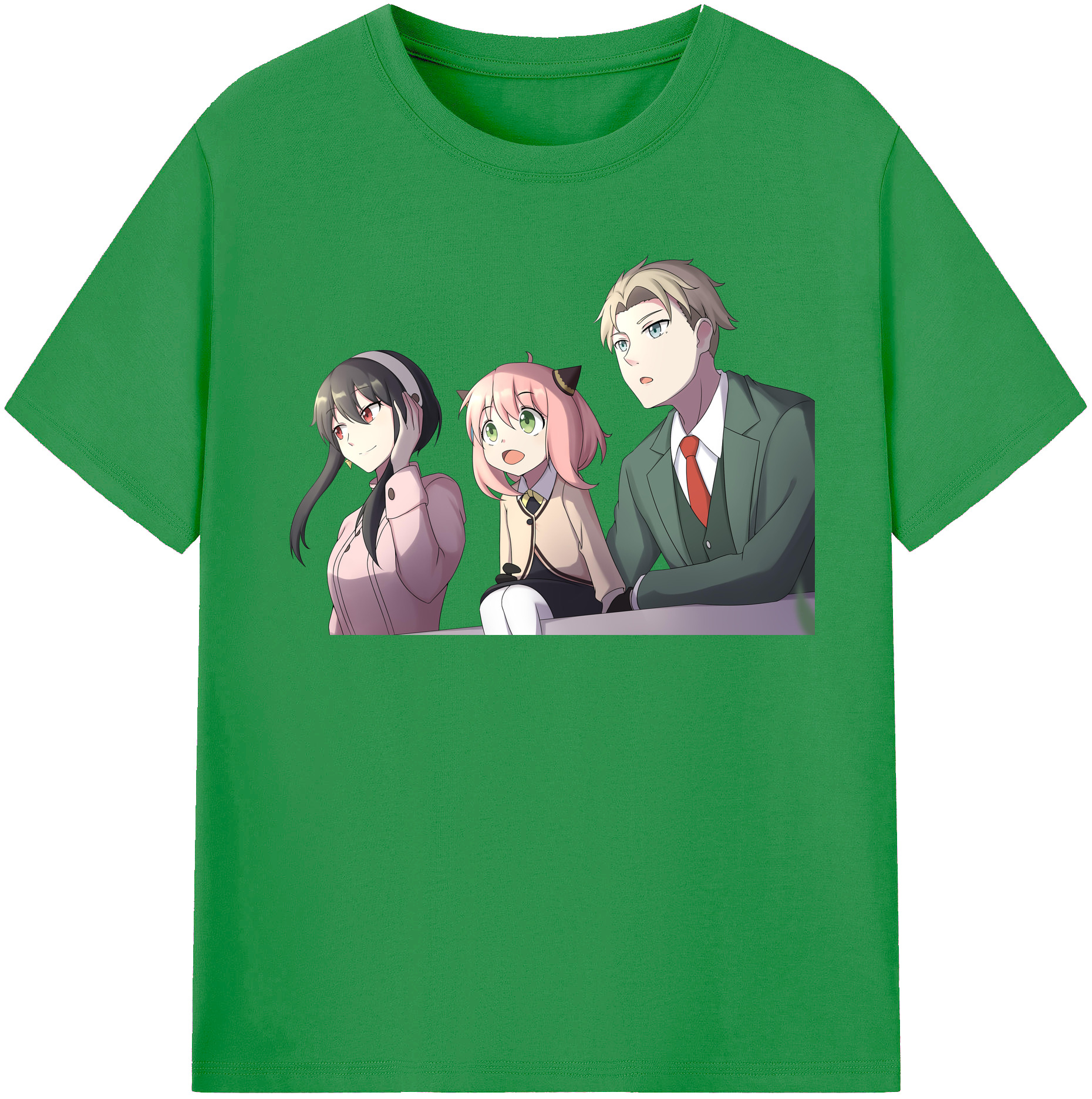 （画像用） SPY×FAMILY间谍家家酒 レディースカジュアルプリントTシャツ（綿100％）