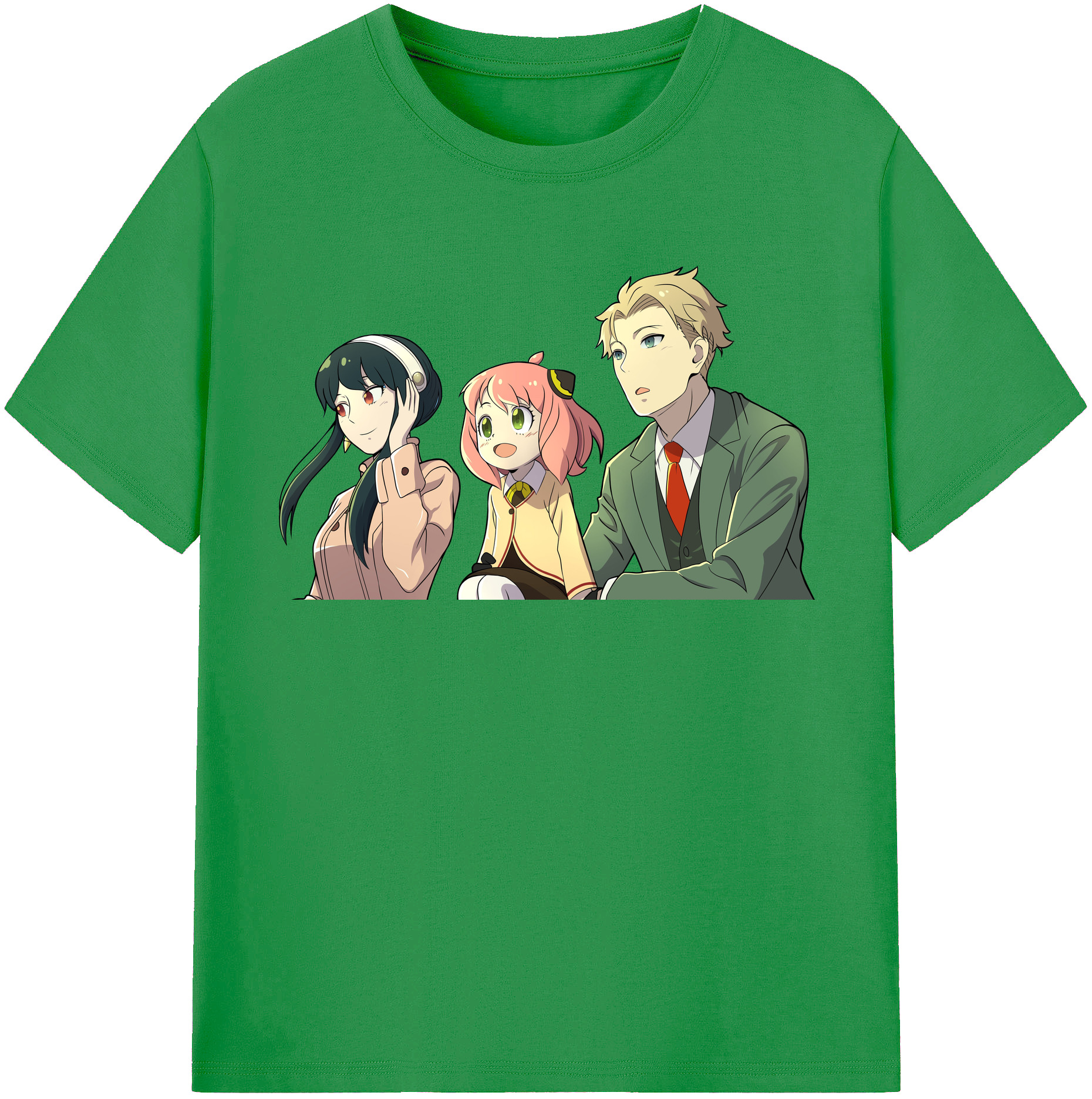 （画像用） SPY×FAMILY间谍家家酒 レディースカジュアルプリントTシャツ（綿100％）