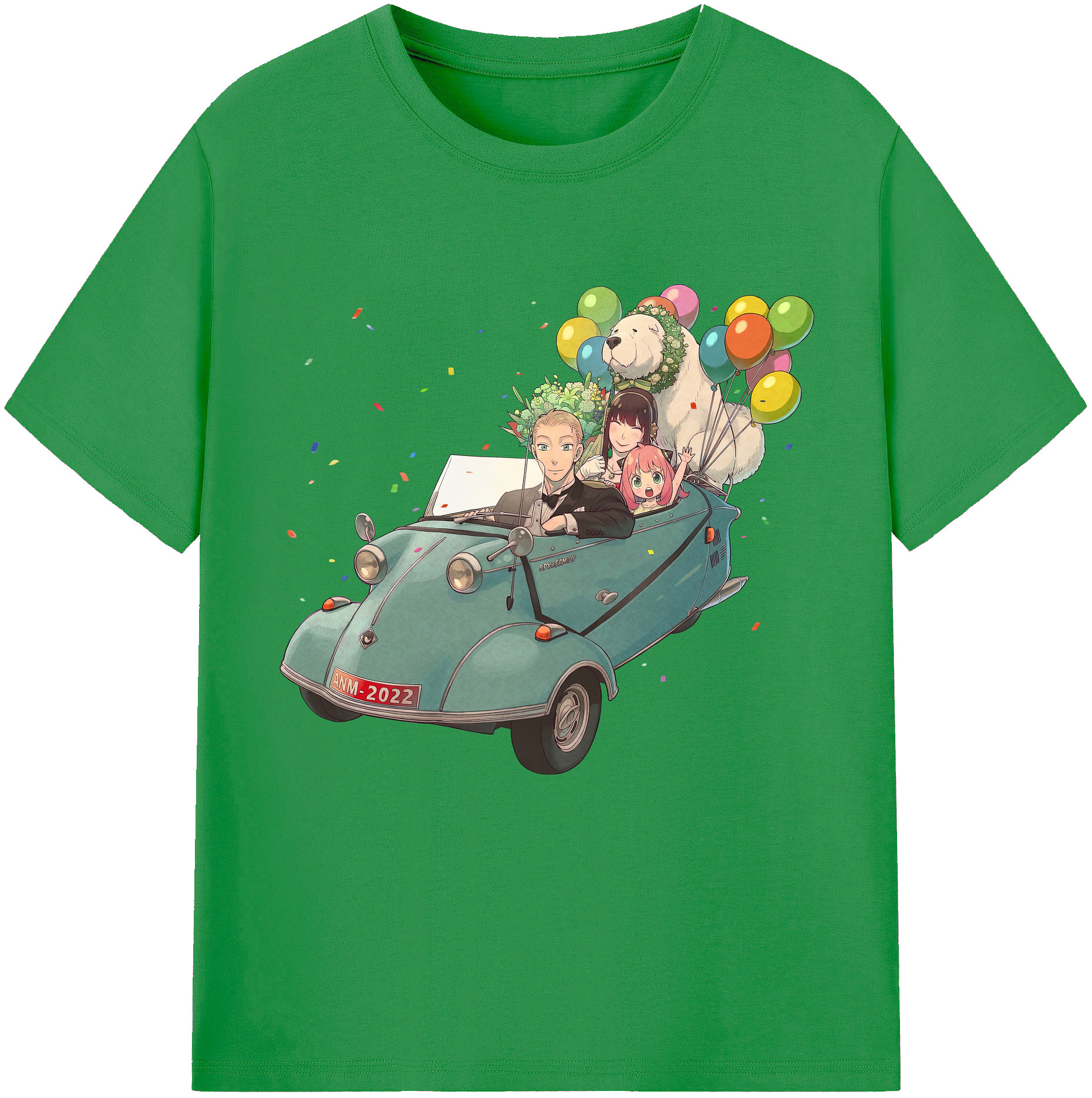 （画像用） SPY×FAMILY间谍家家酒 レディースカジュアルプリントTシャツ（綿100％）