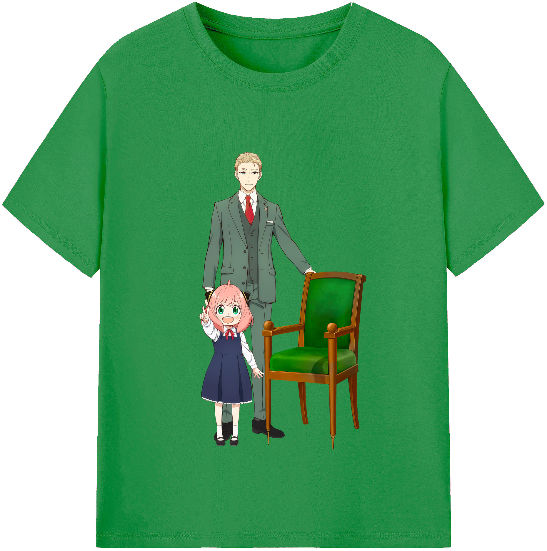 （画像用） SPY×FAMILY间谍家家酒 レディースカジュアルプリントTシャツ（綿100％）